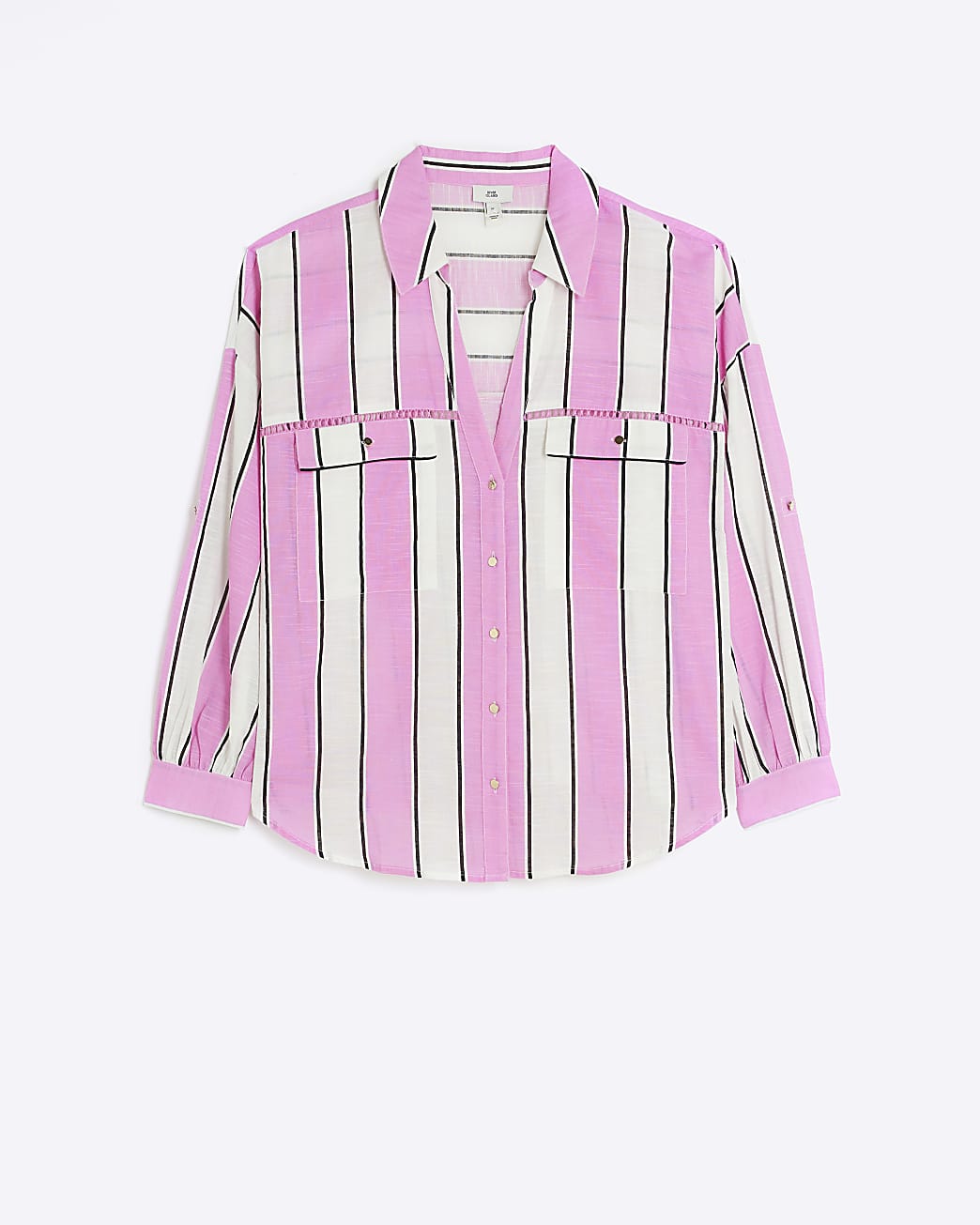 Pink Stripe Beach Shirt