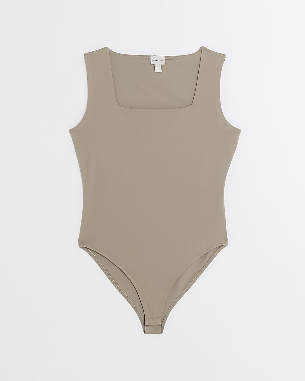 Brown square neck bodysuit