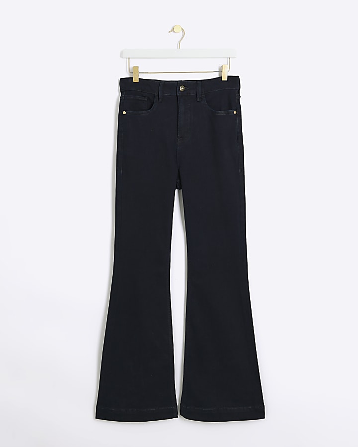 Blue high waisted tummy hold flare jeans