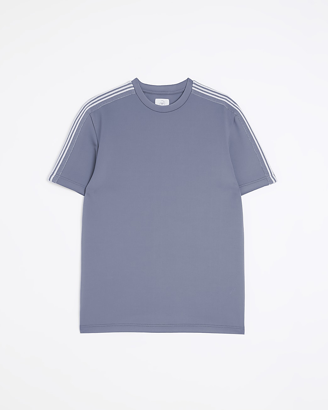 Grey slim fit taped t-shirt