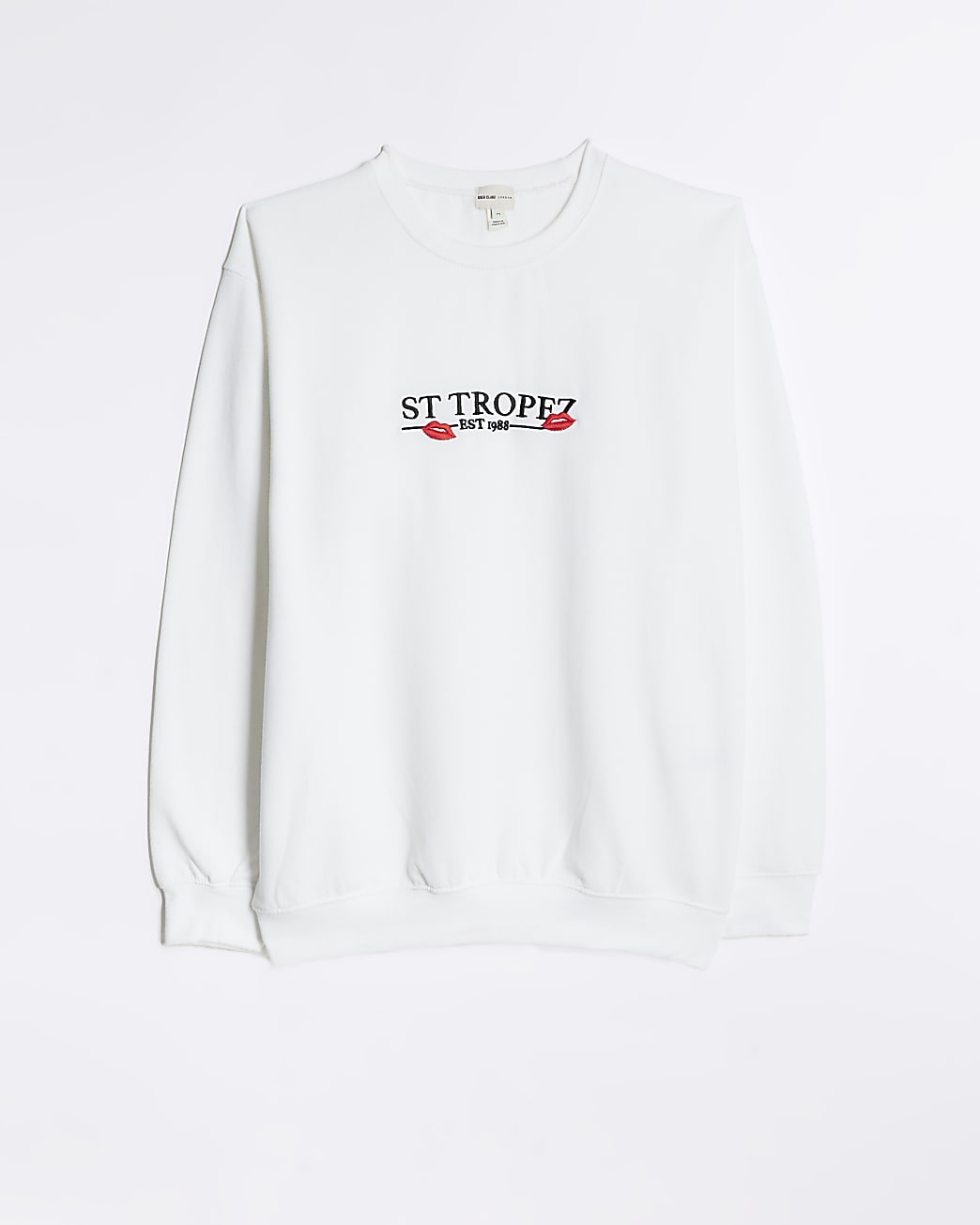 White graphic print sweatshirt