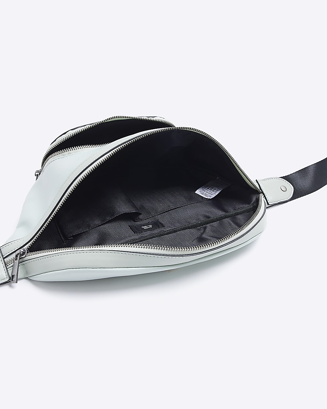 Green pebbled crossbody bag