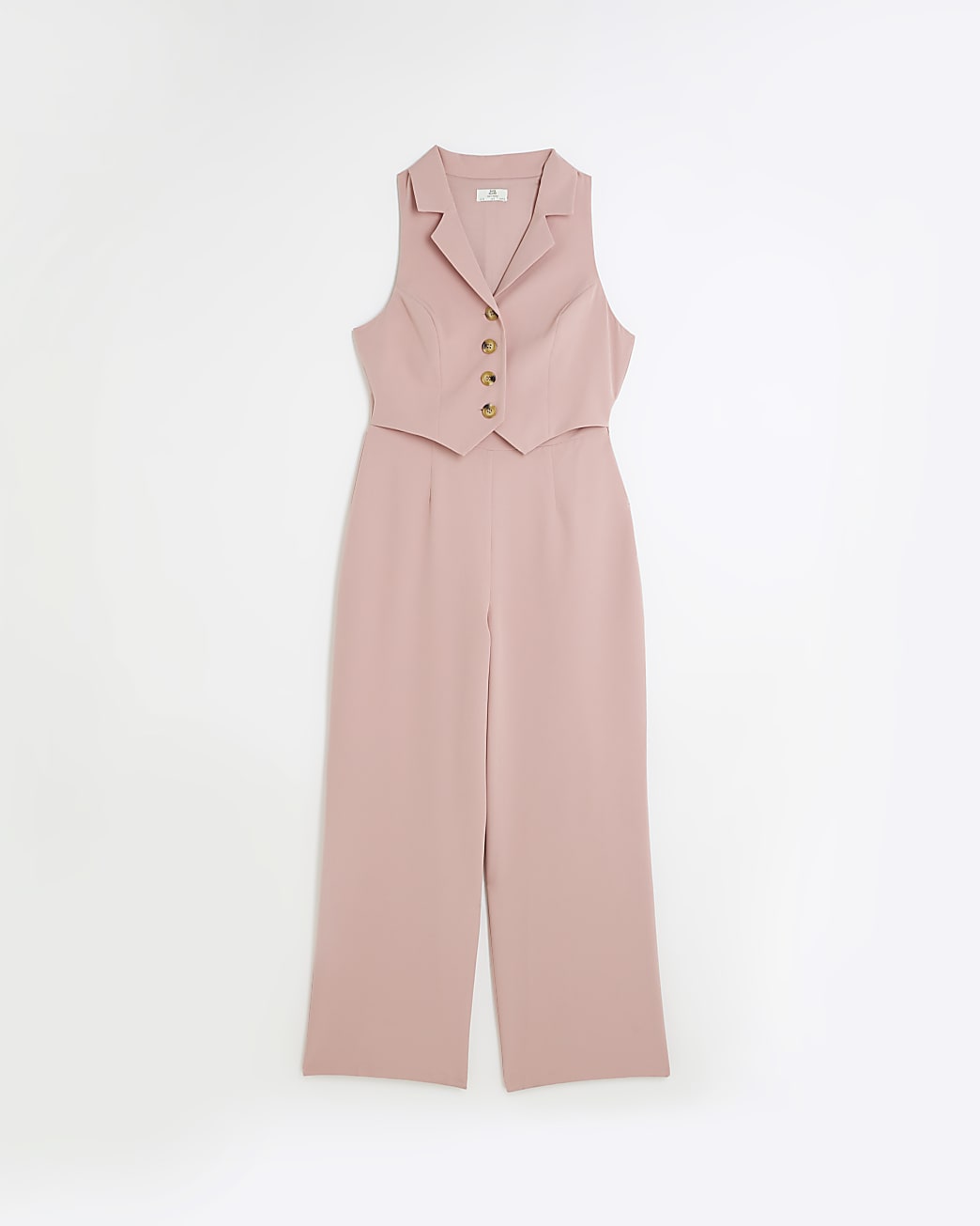 Pink waistcoat jumpsuit