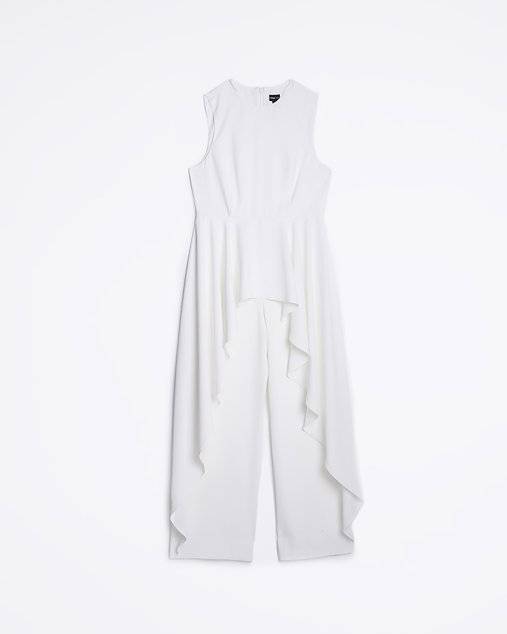 White frill jumpsuit