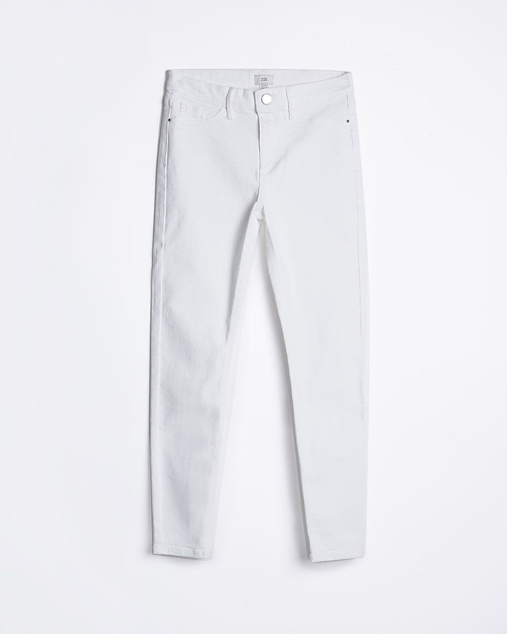 White mid rise skinny jeggings