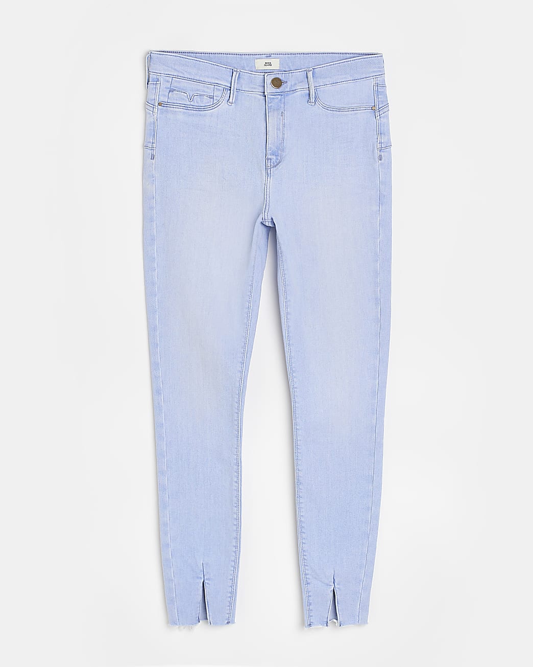 Blue molly mid rise bum sculpt skinny jeans