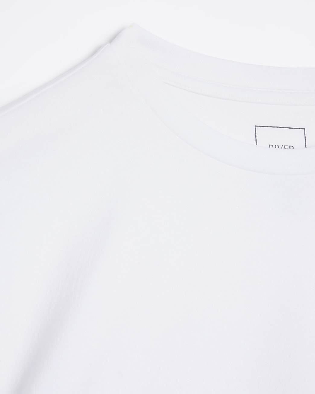 White muscle fit t-shirt