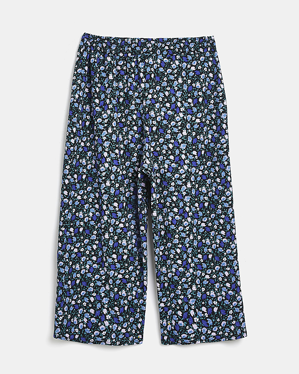 Plus blue floral culottes