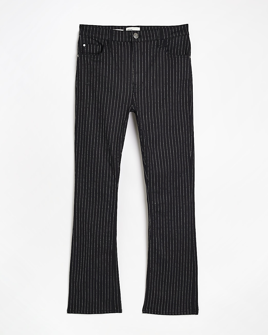 Black high waisted flared jeans