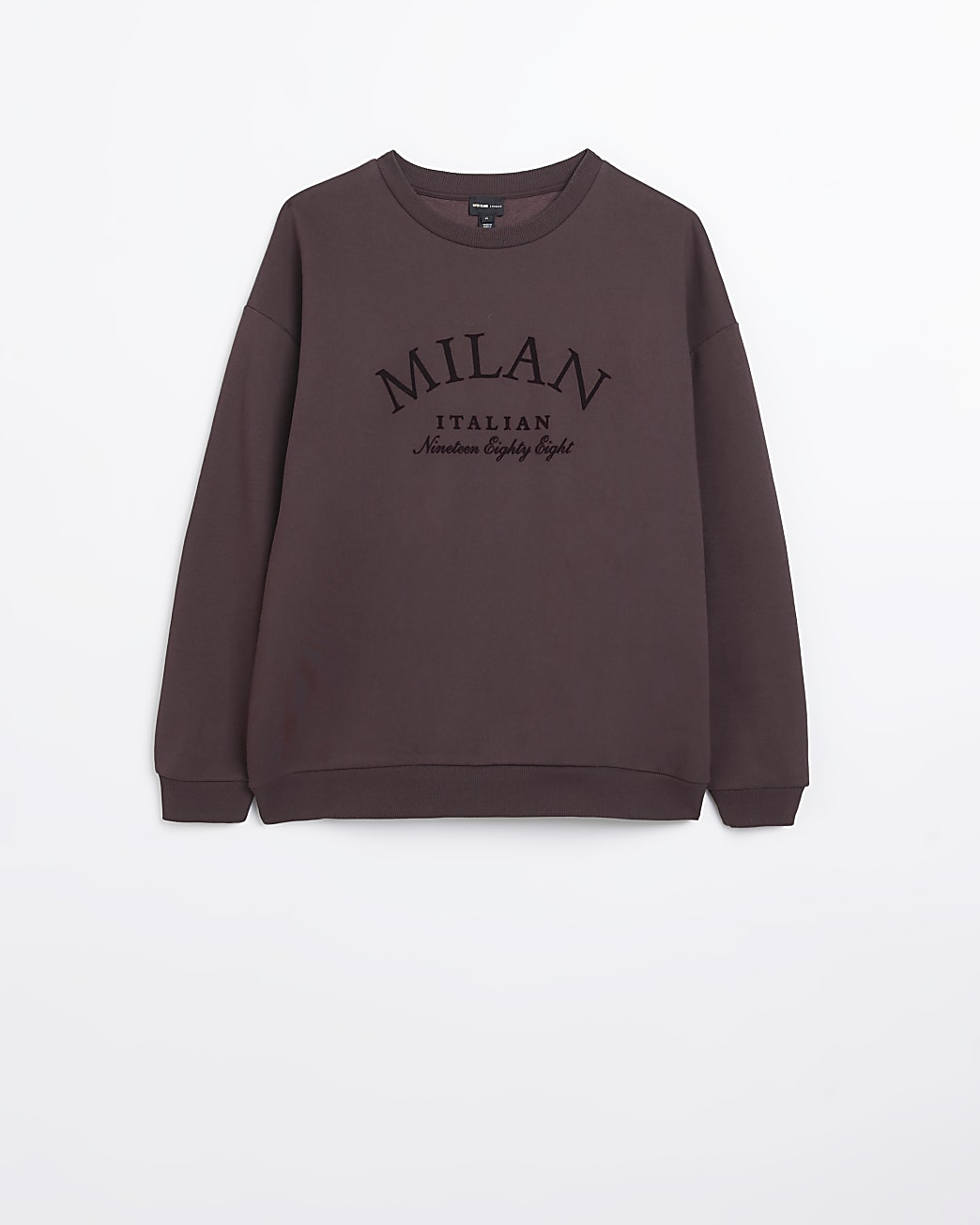 Brown graphic print sweatshirt