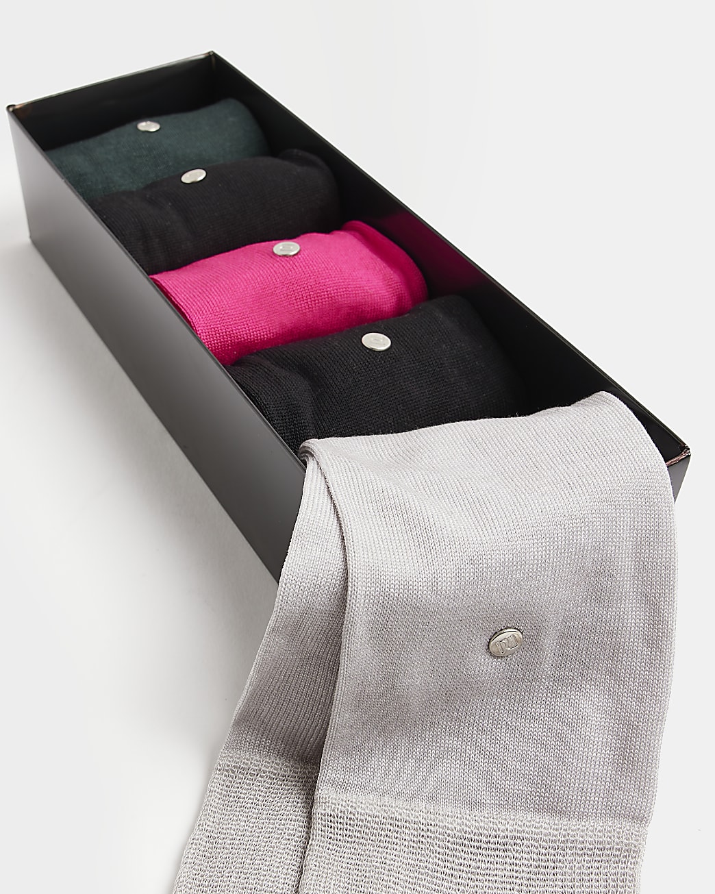 Black Multipack of 5 socks with giftbox