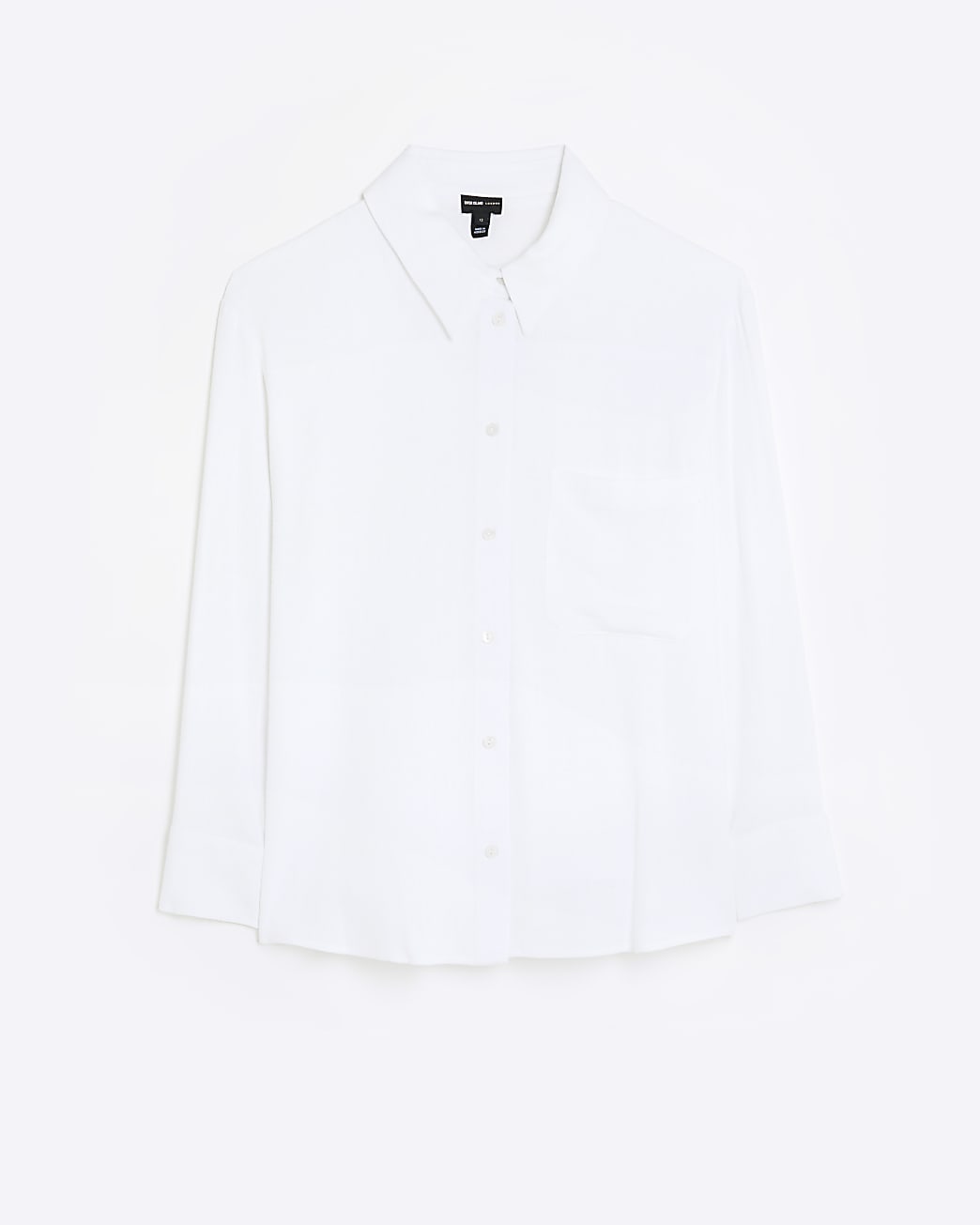 White oversized shirt with linen