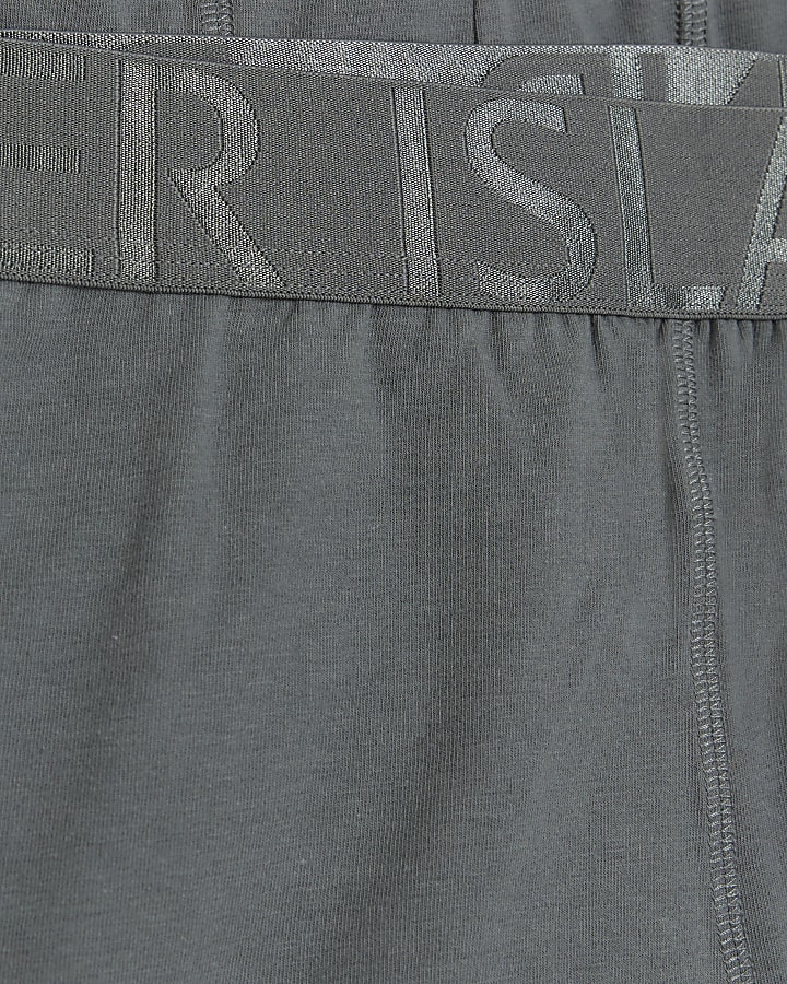 Dark grey regular fit multipack of 4 trunks
