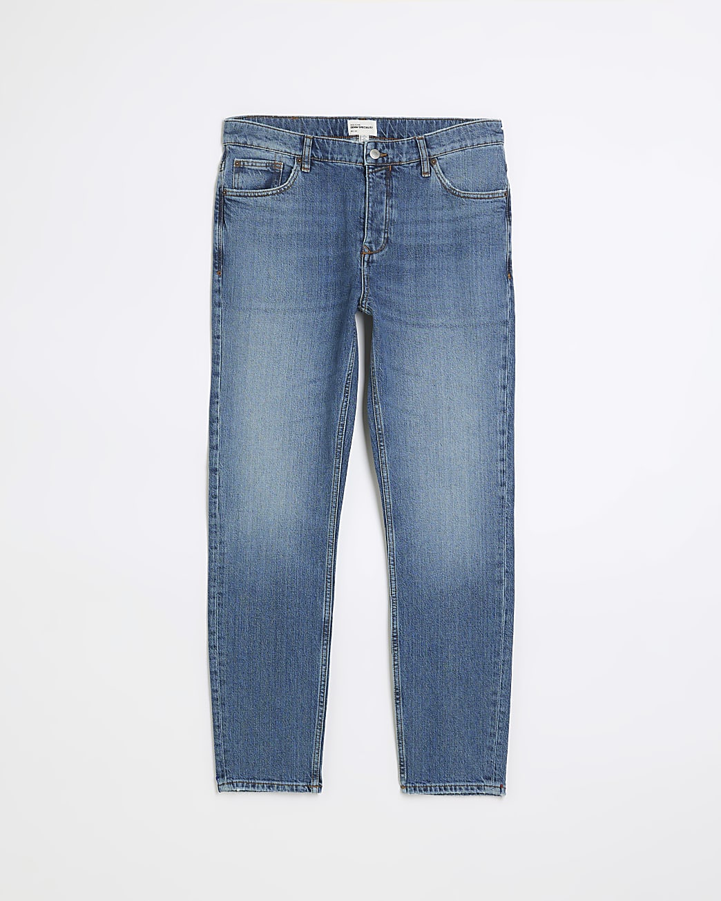 Washed blue slim fit jeans