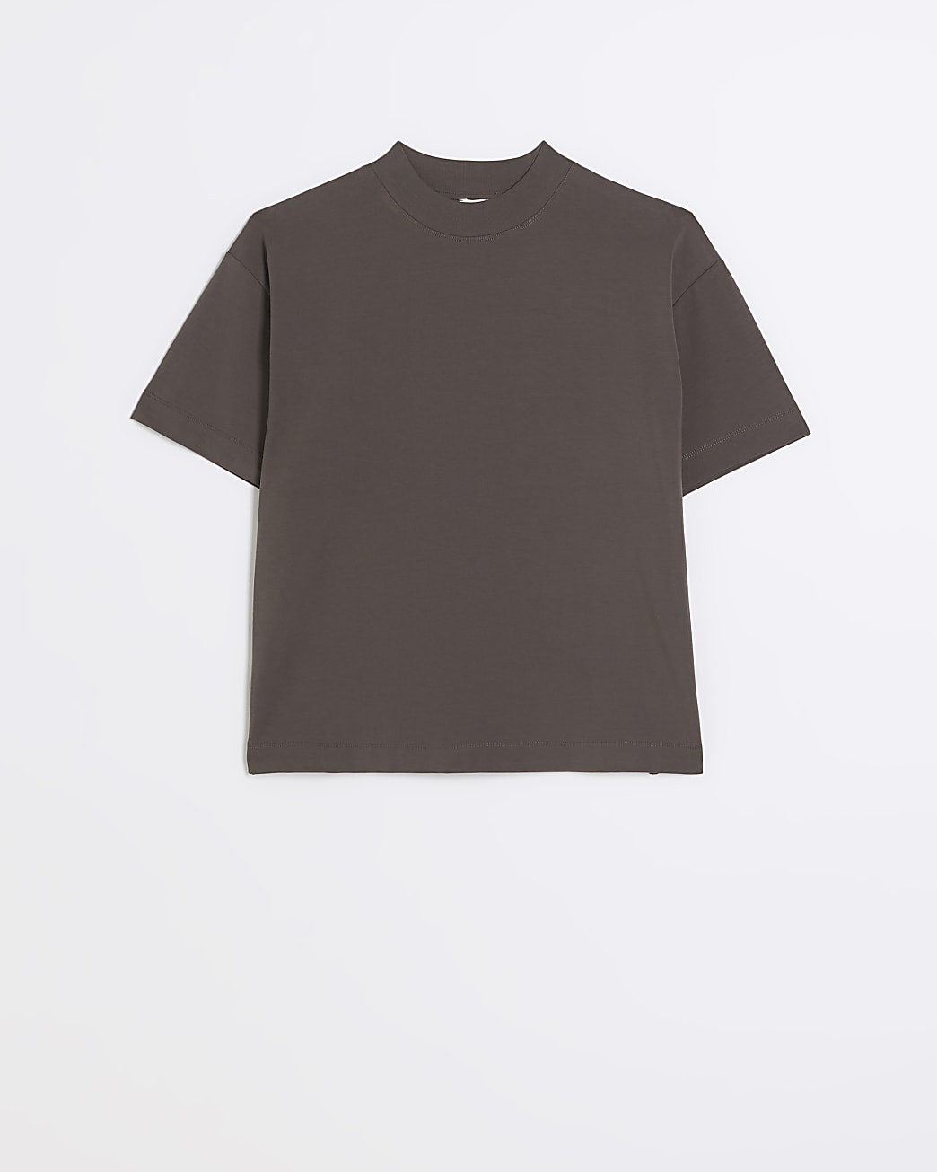 Brown RI Studio high neck jersey t-shirt