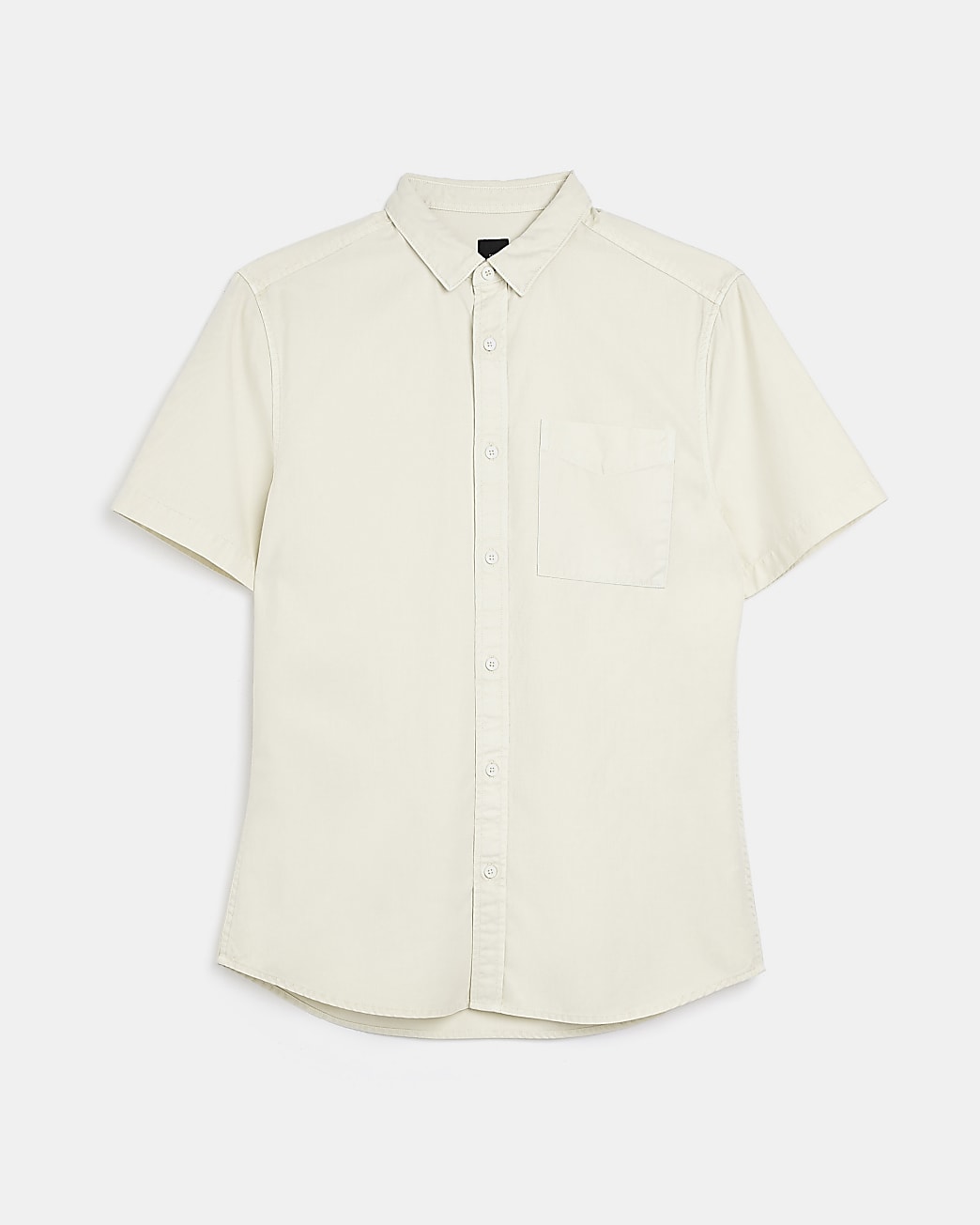 Yellow Regular fit short sleeve Lyocell Shirt