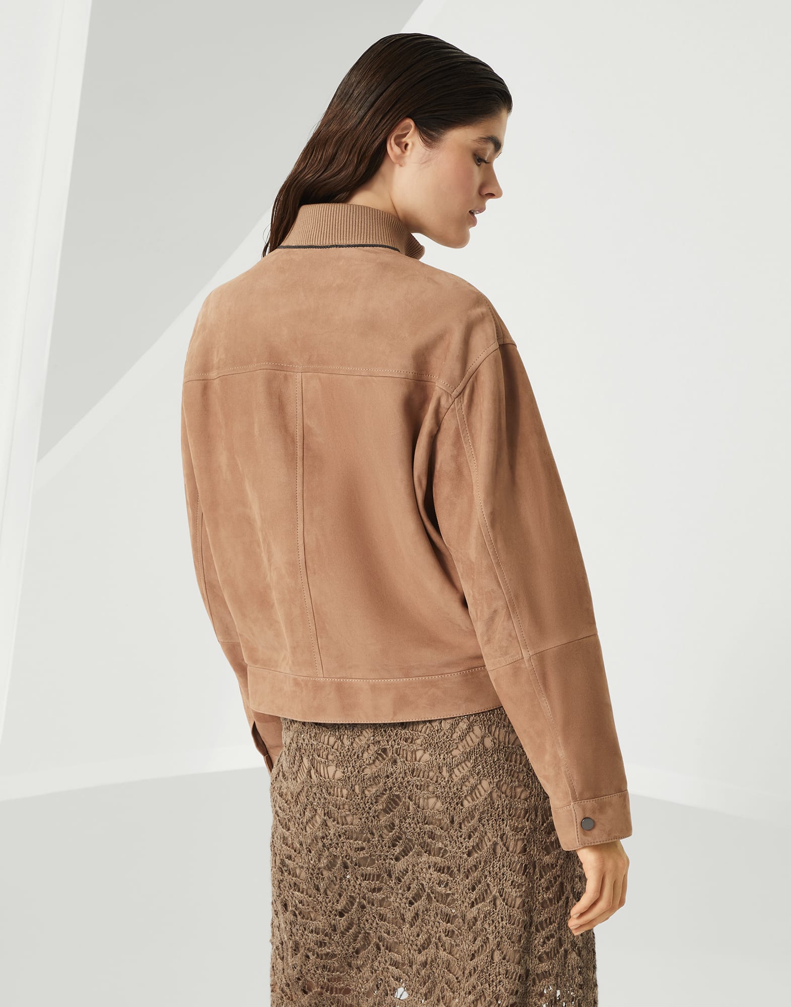 Couture suede outerwear