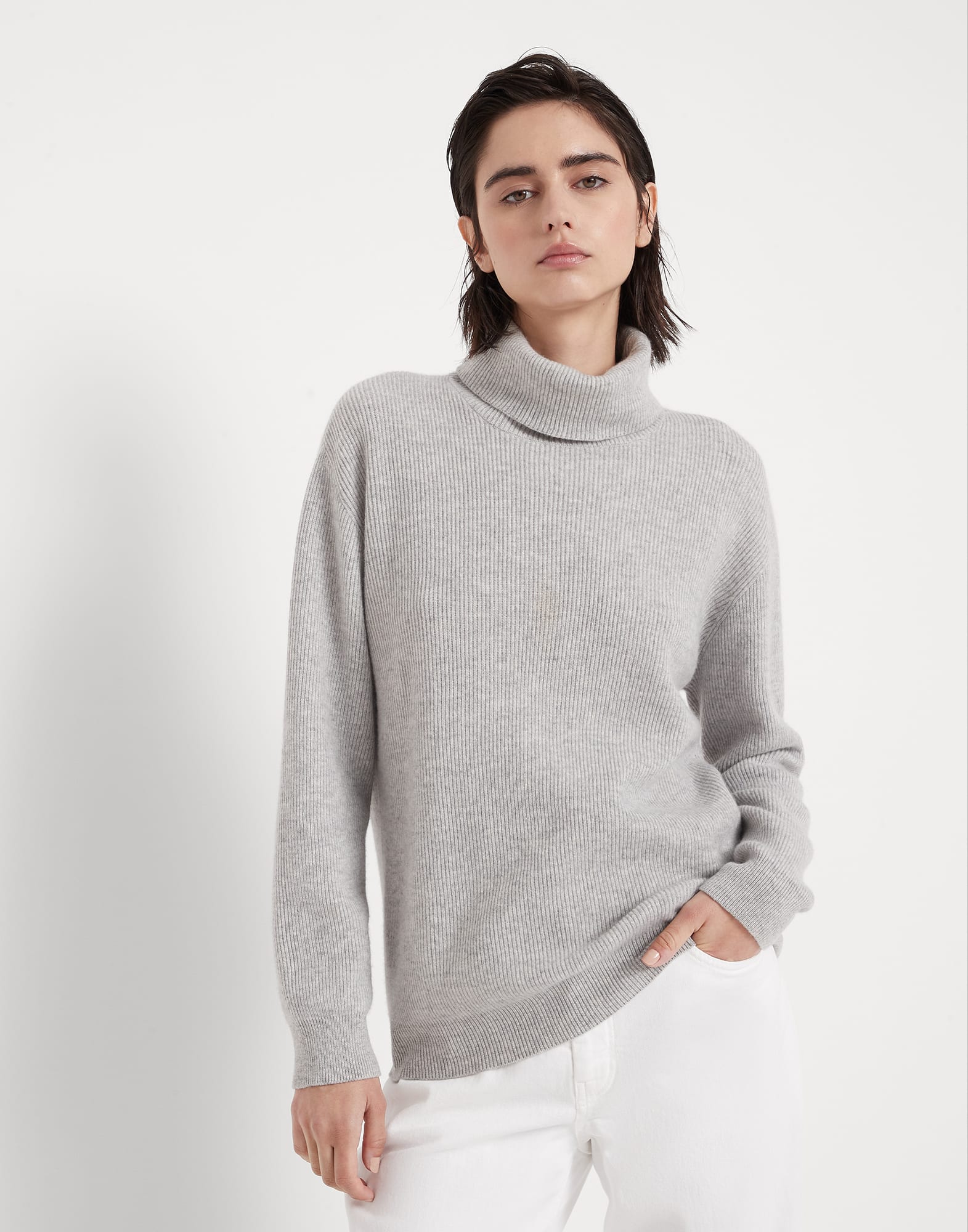 English Rib knit sweater