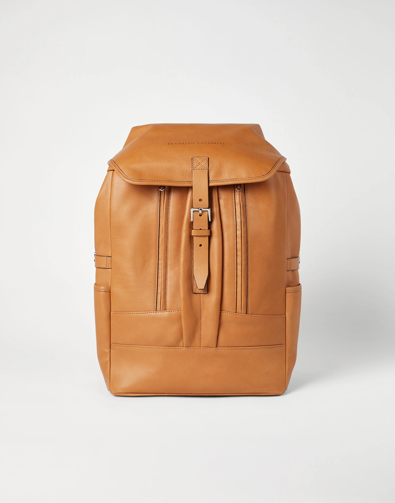 Cowhide street backpack