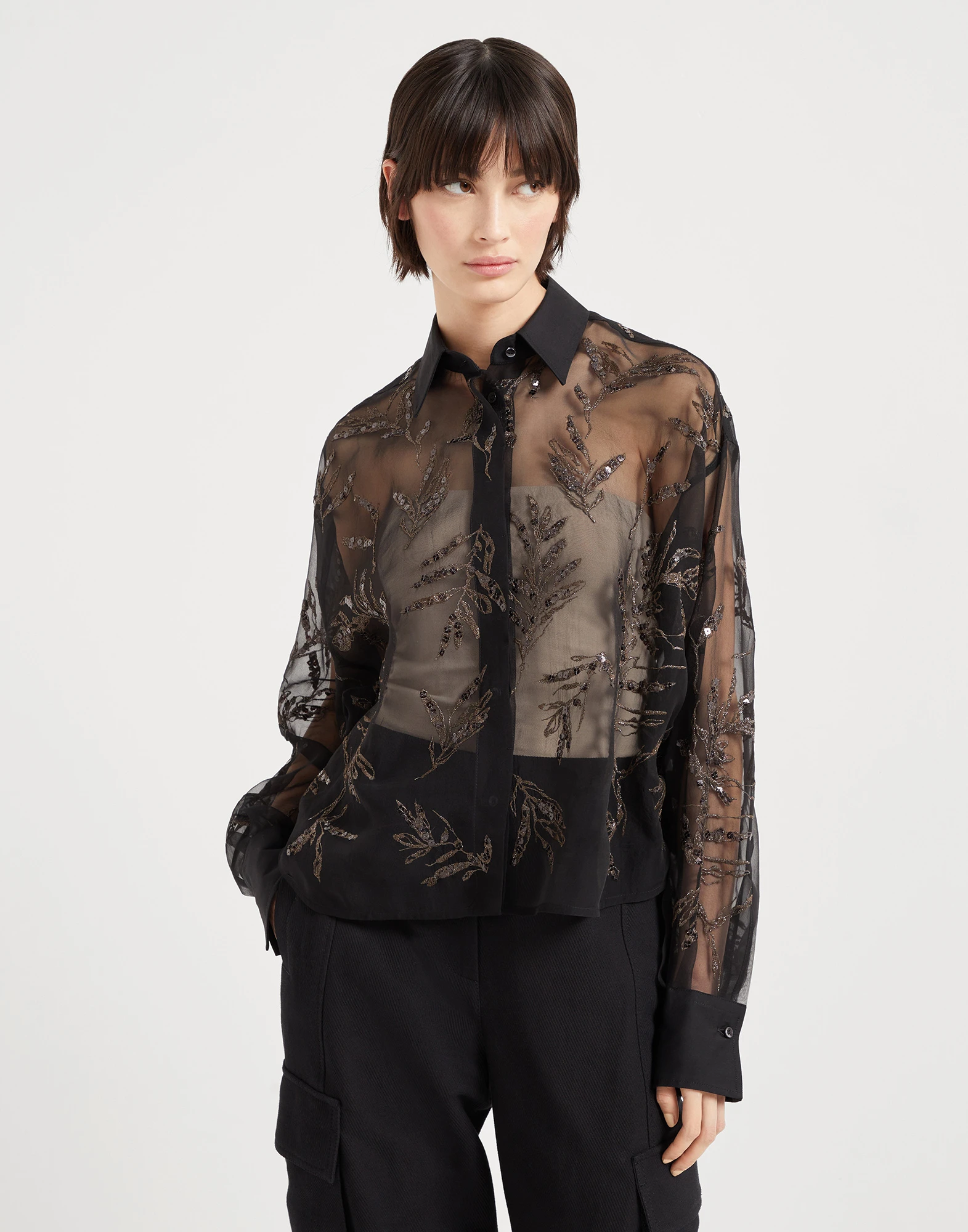 Flora Embroidery shirt