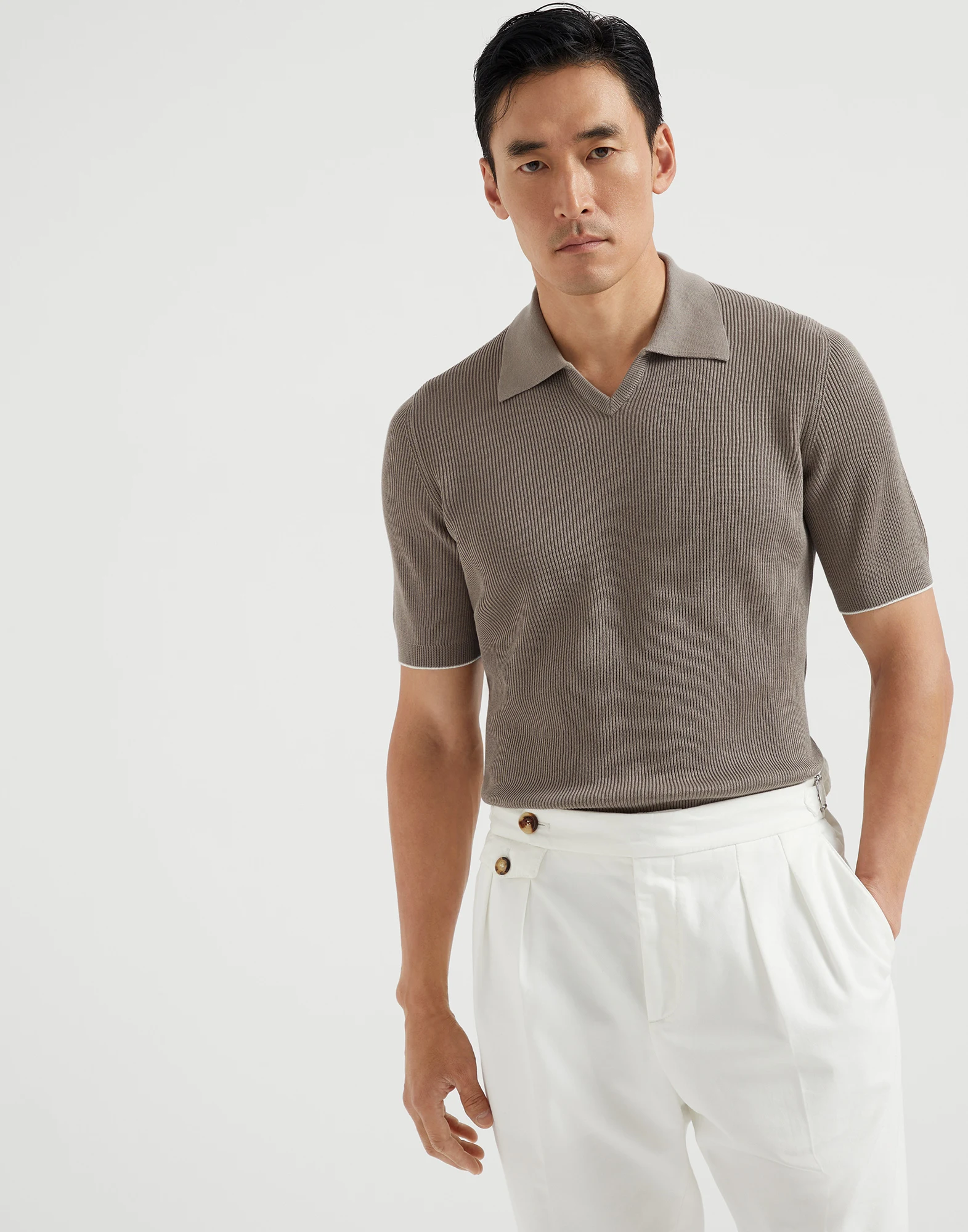 Polo-style sweater