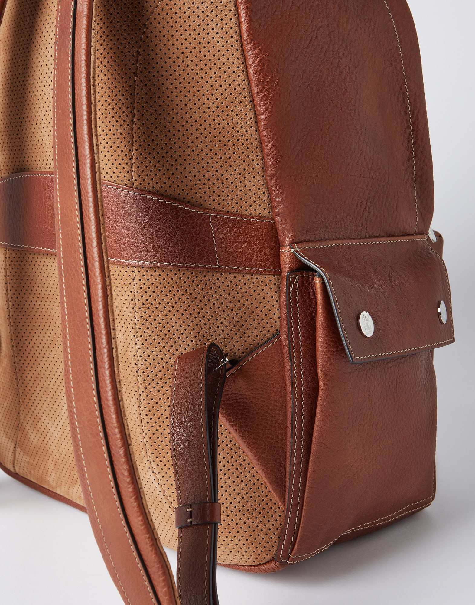 Grained calfskin backpack
