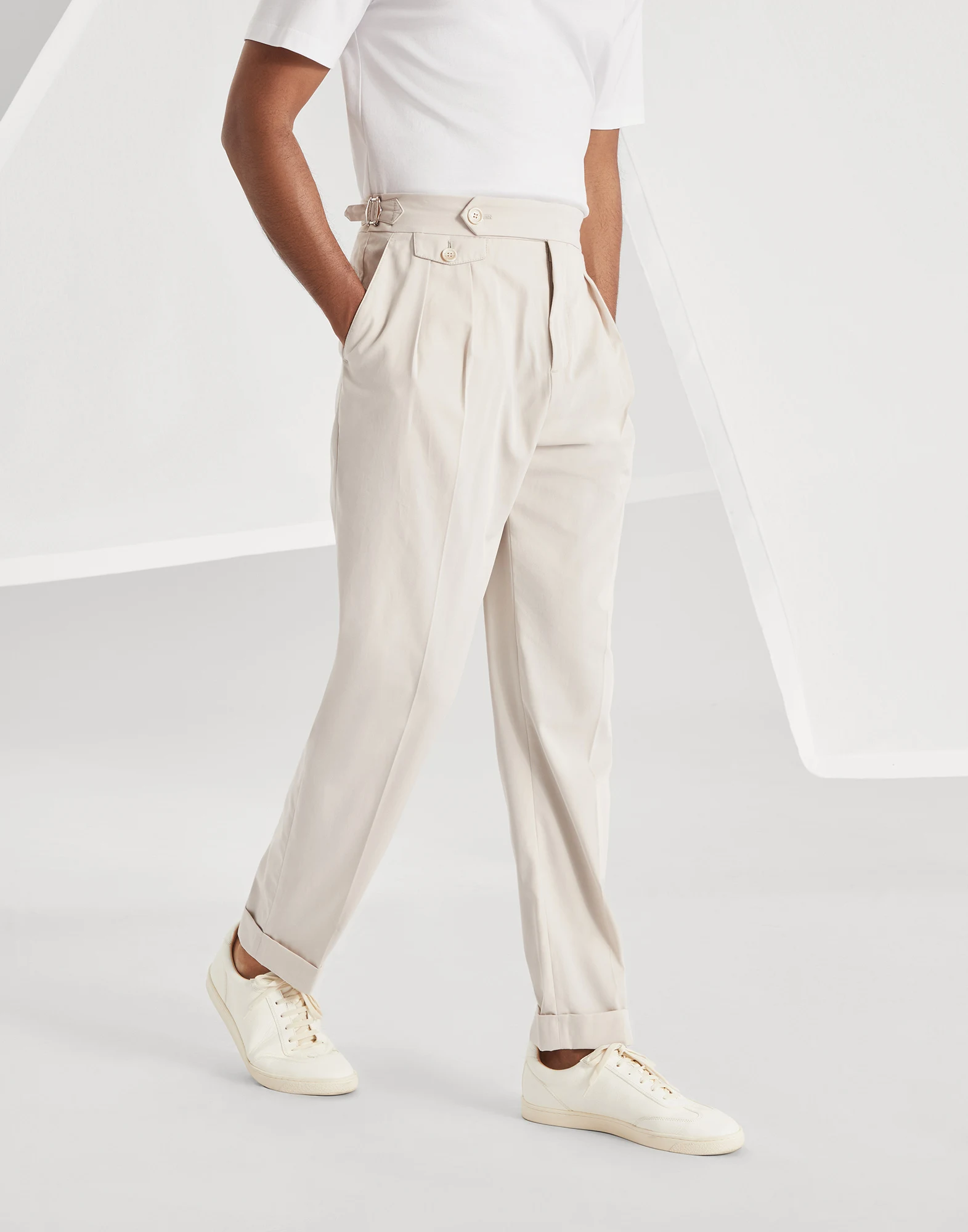 Cotton twill trousers