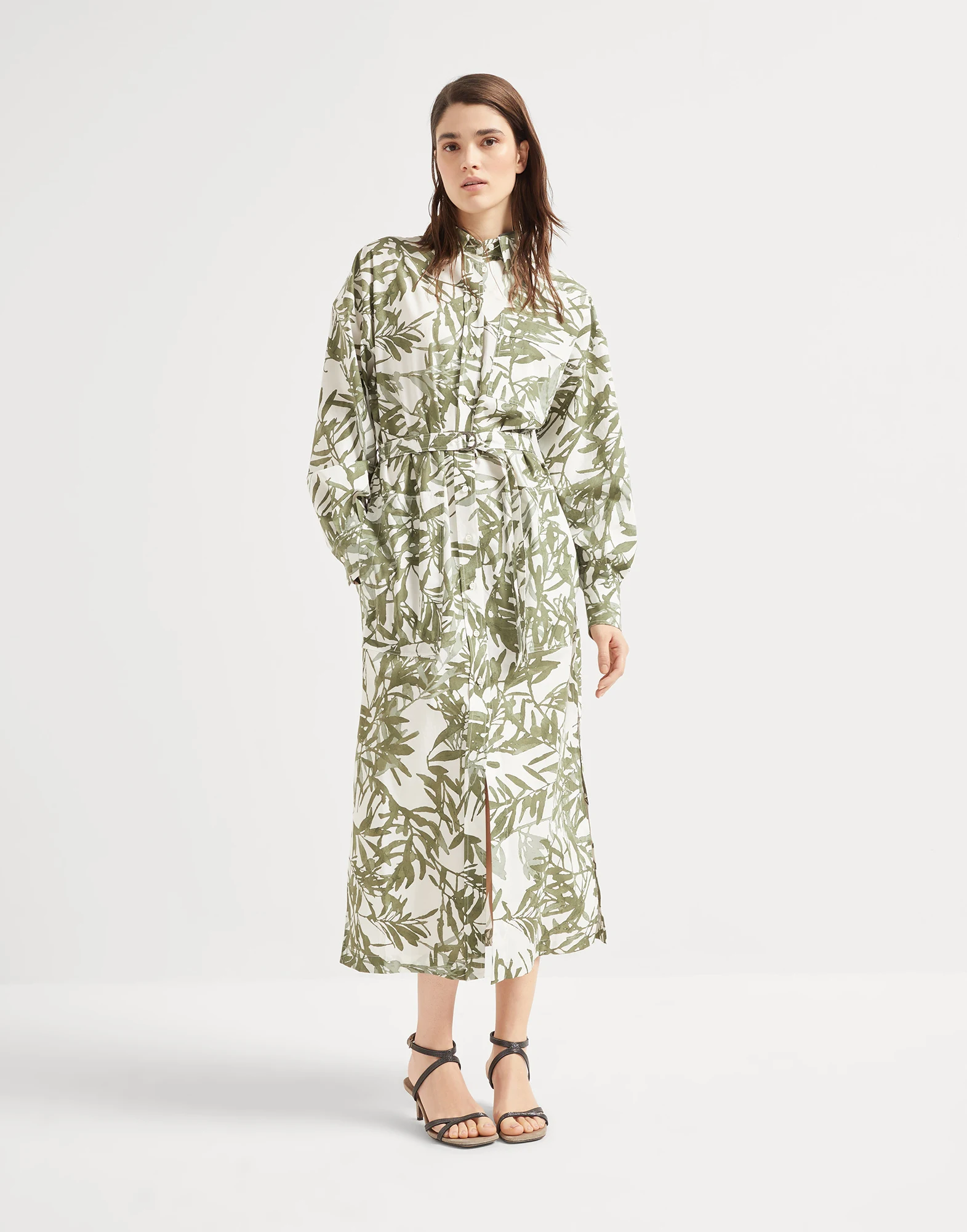 Herbarium Print chemisier dress