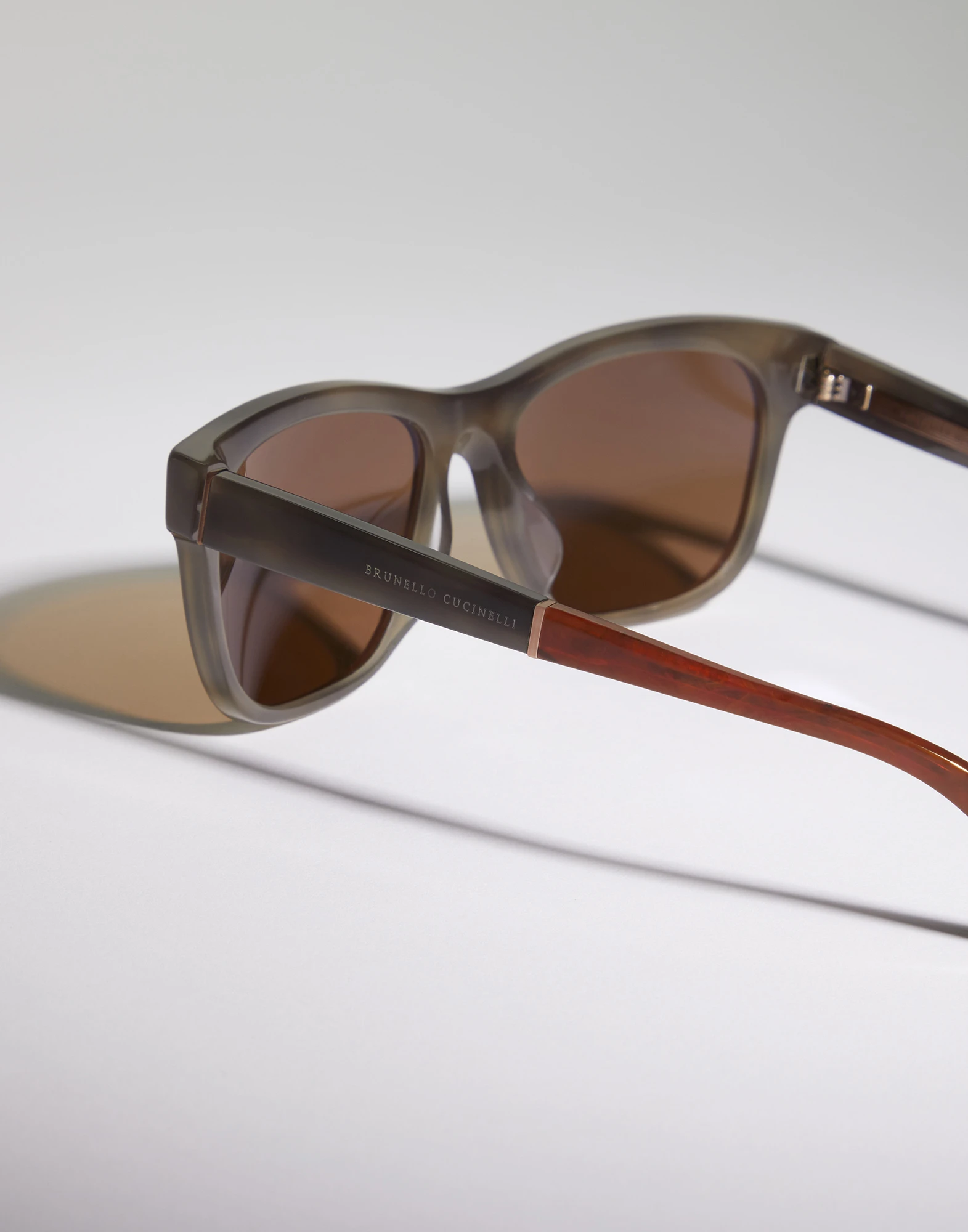 Sartorial Sunset acetate sunglasses with polarized lenses