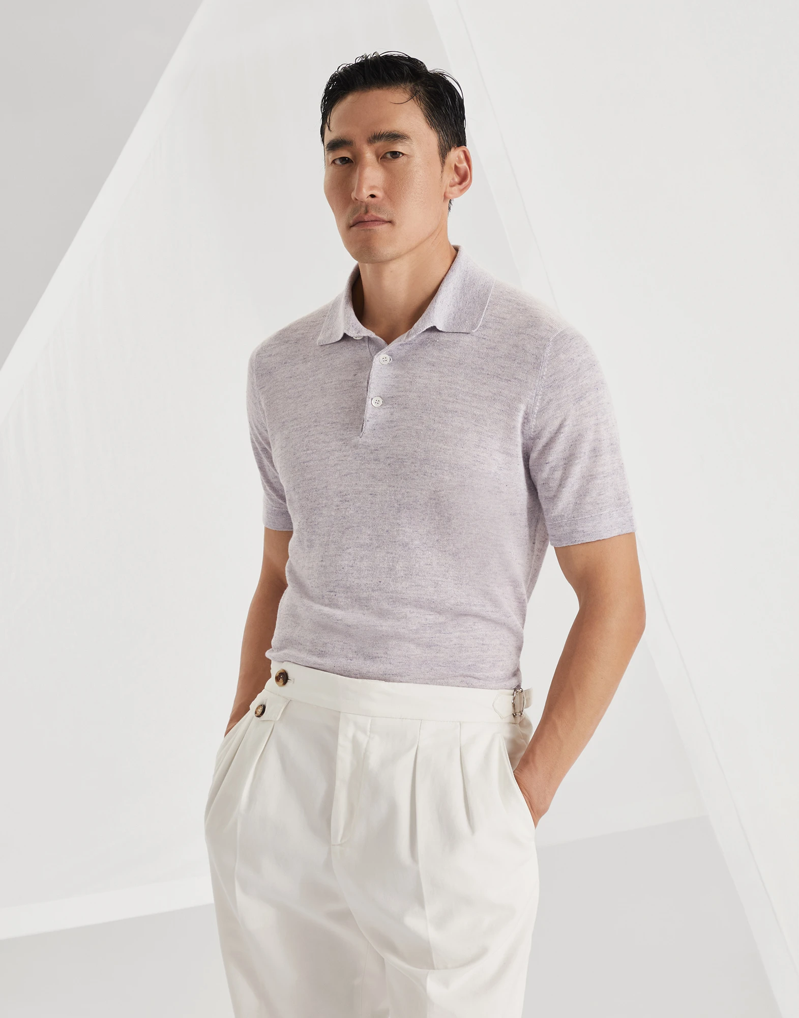 Polo-style sweater