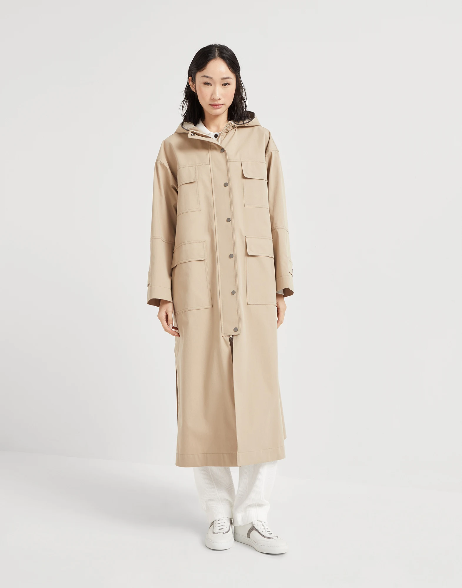 Parka with monili