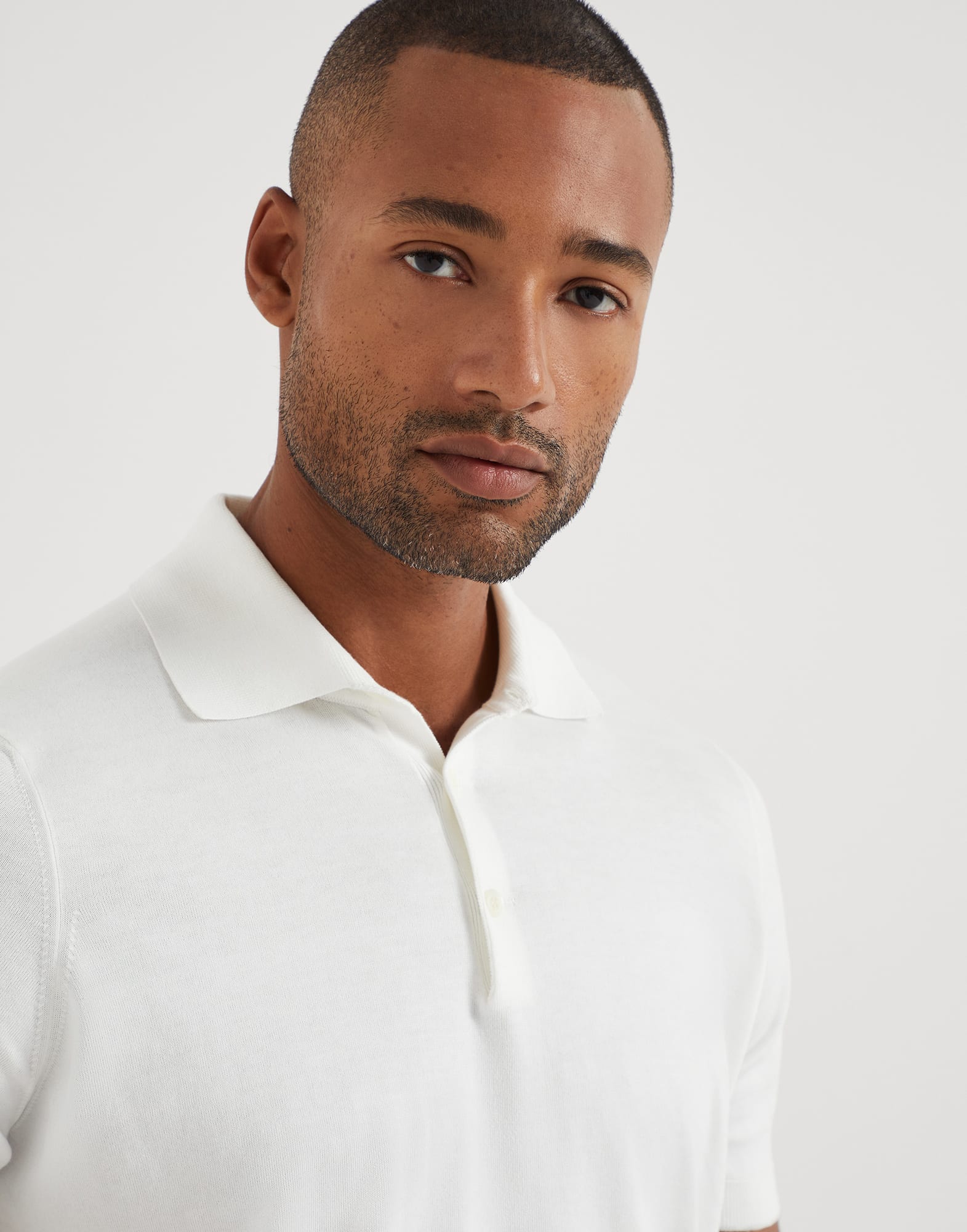 Cotton lightweight knit polo