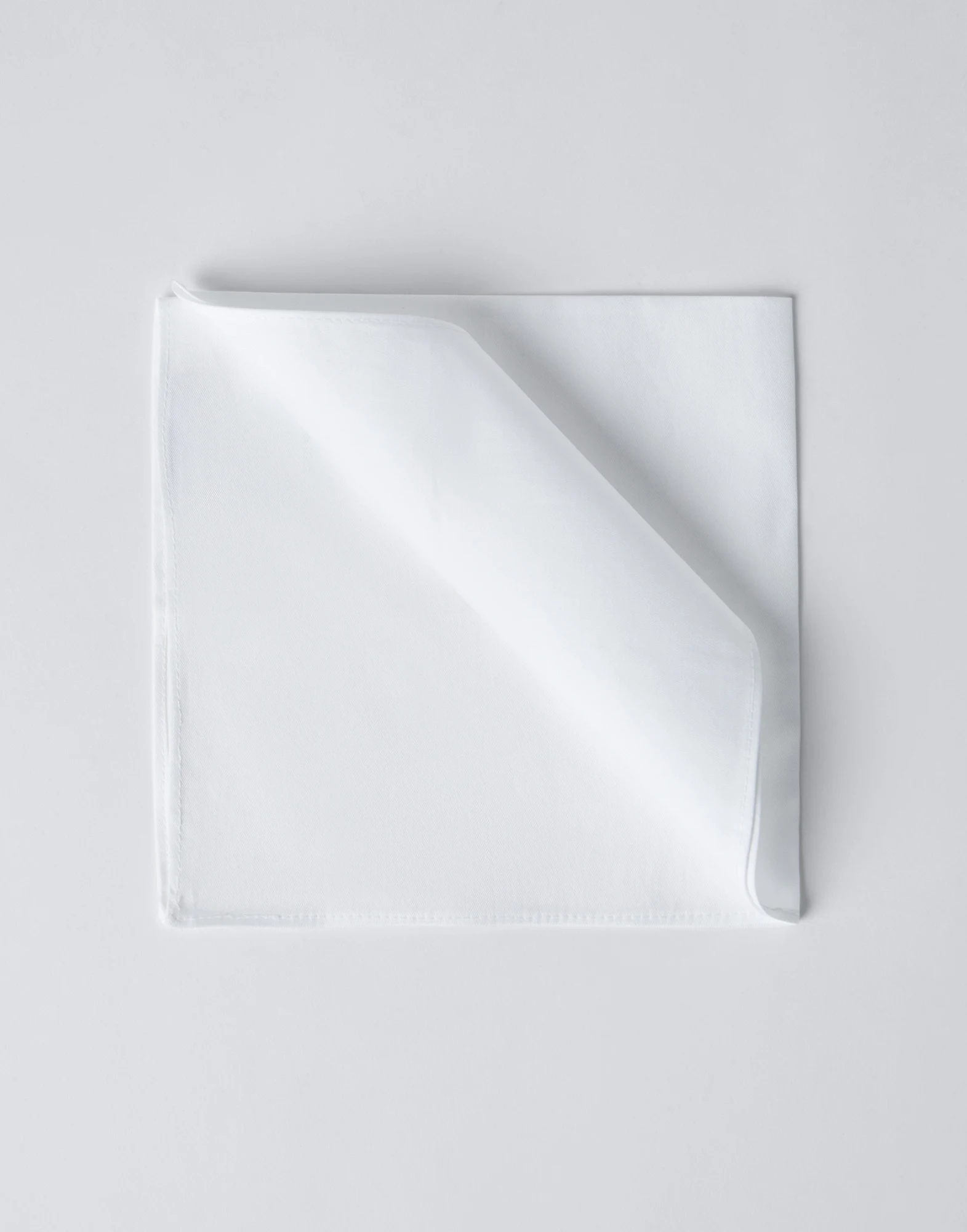 Sea Island Cotton twill pocket square for tuxedo