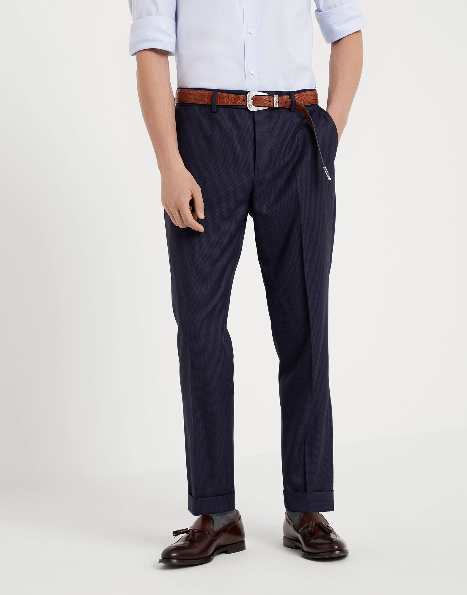 Houndstooth trousers