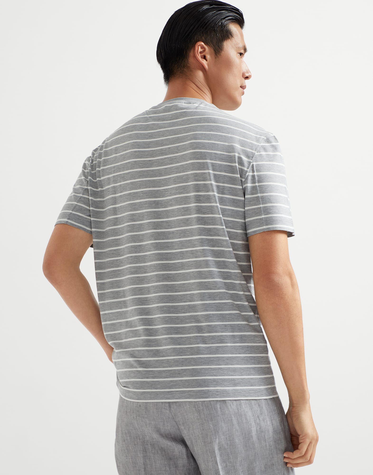Striped jersey T-shirt