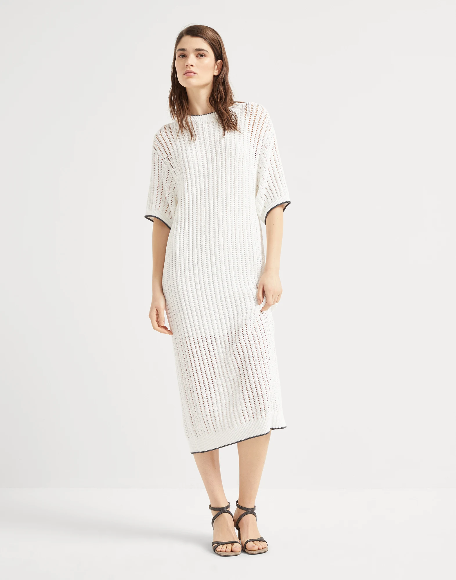 Dress with monili