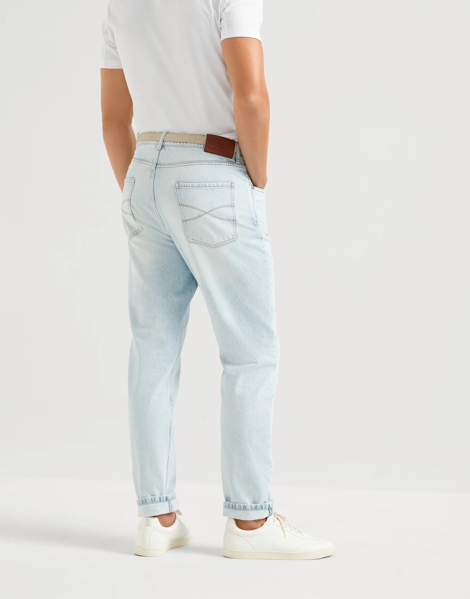 Iconic fit five-pocket trousers