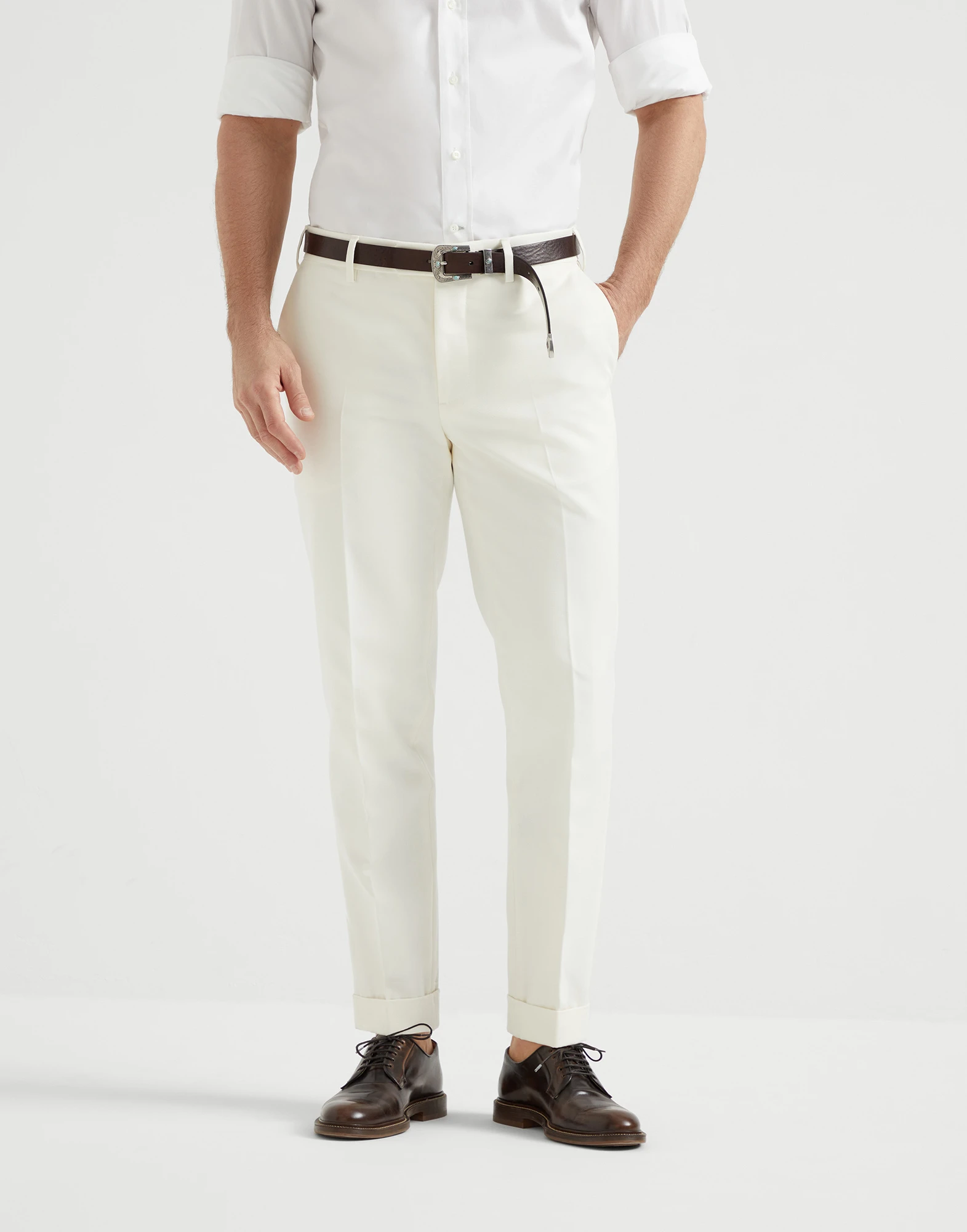 Gabardine trousers
