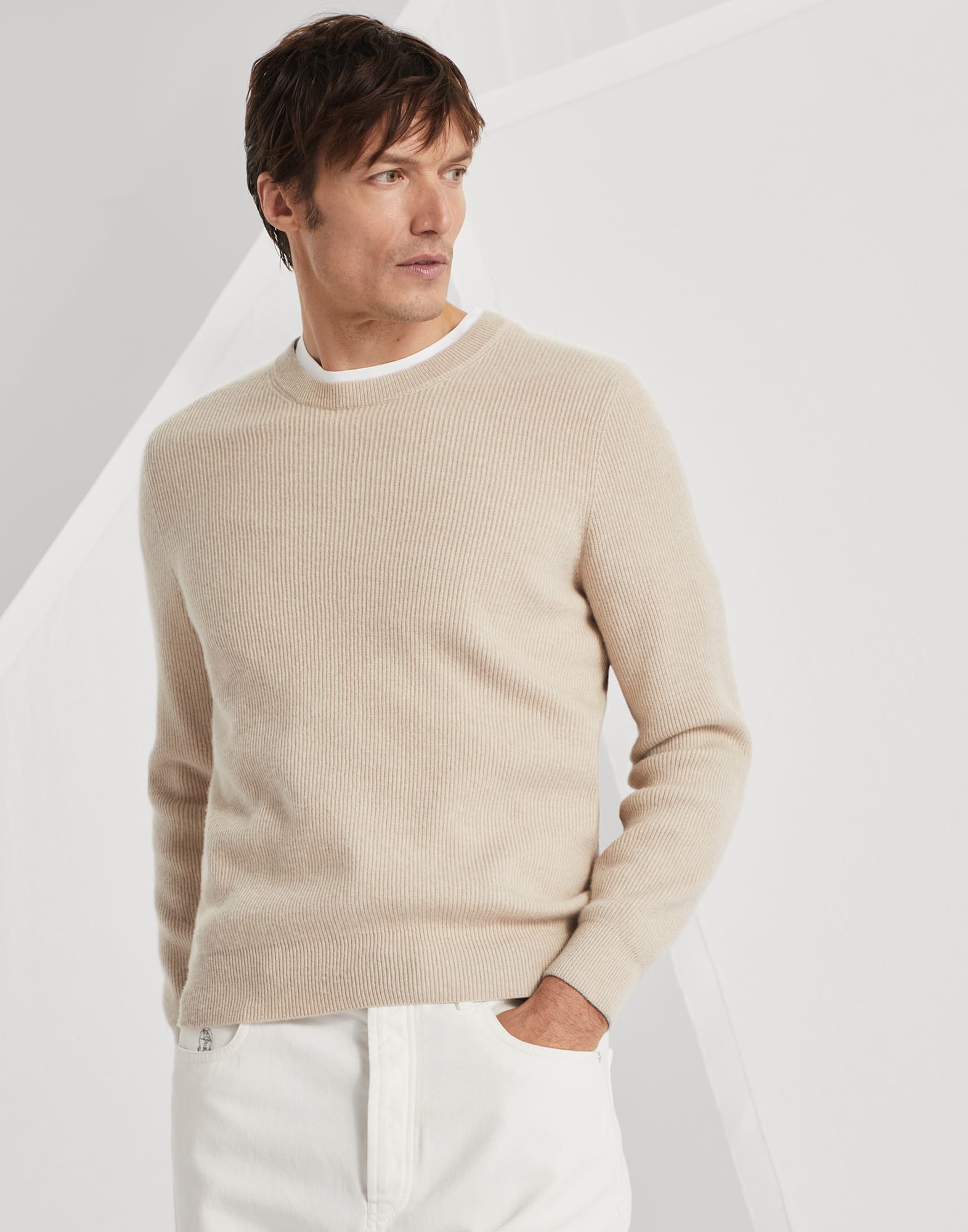 English Rib knit sweater
