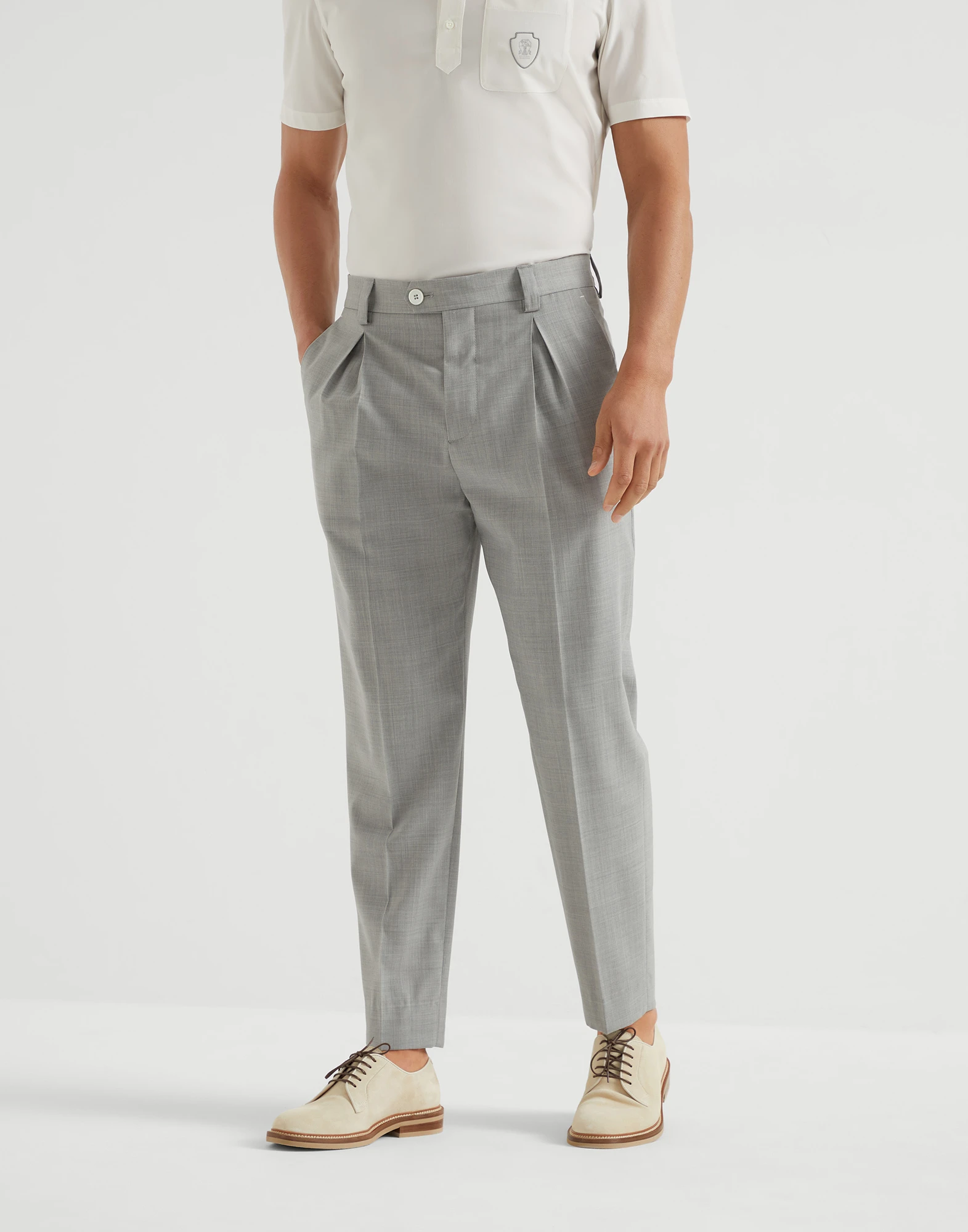 Virgin wool trousers