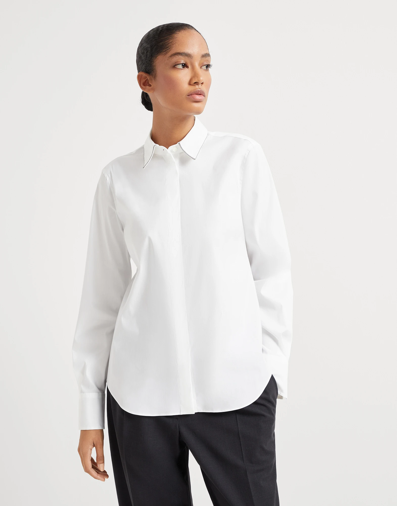 Shirt with monili