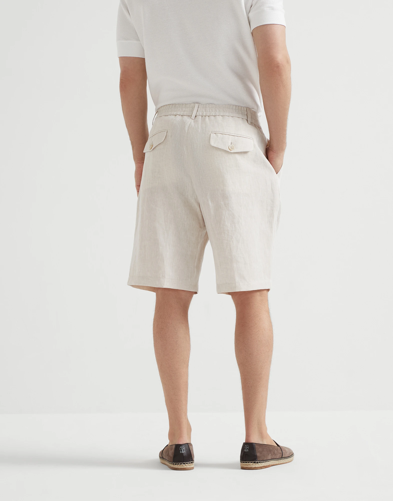Linen Bermuda shorts