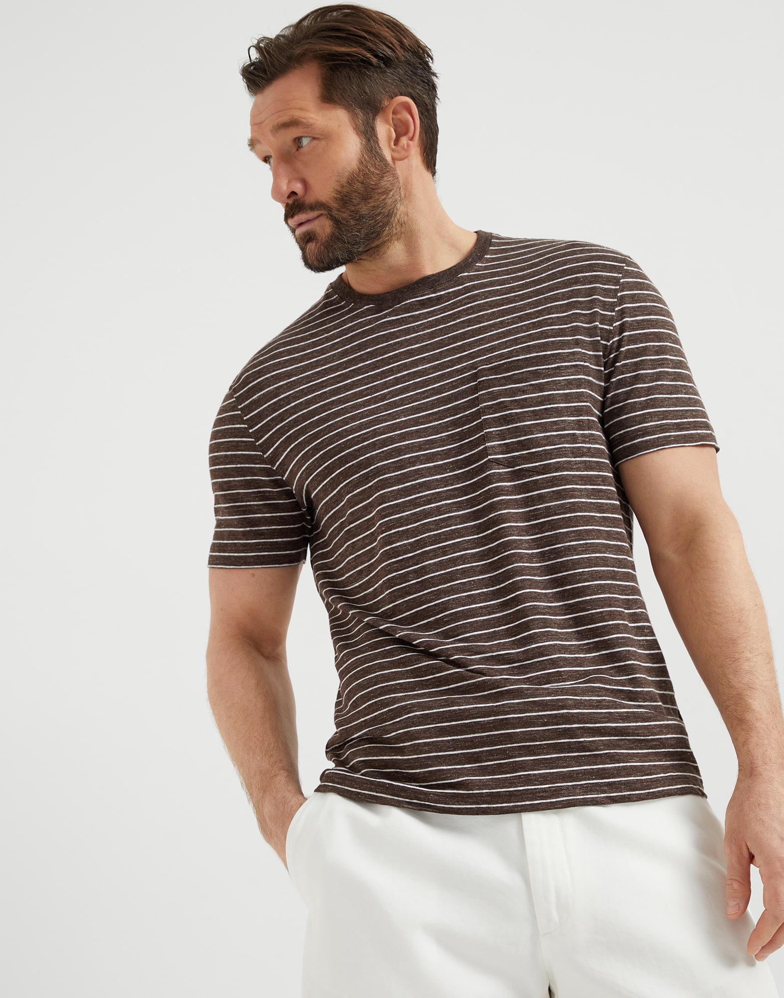 Striped jersey T-shirt
