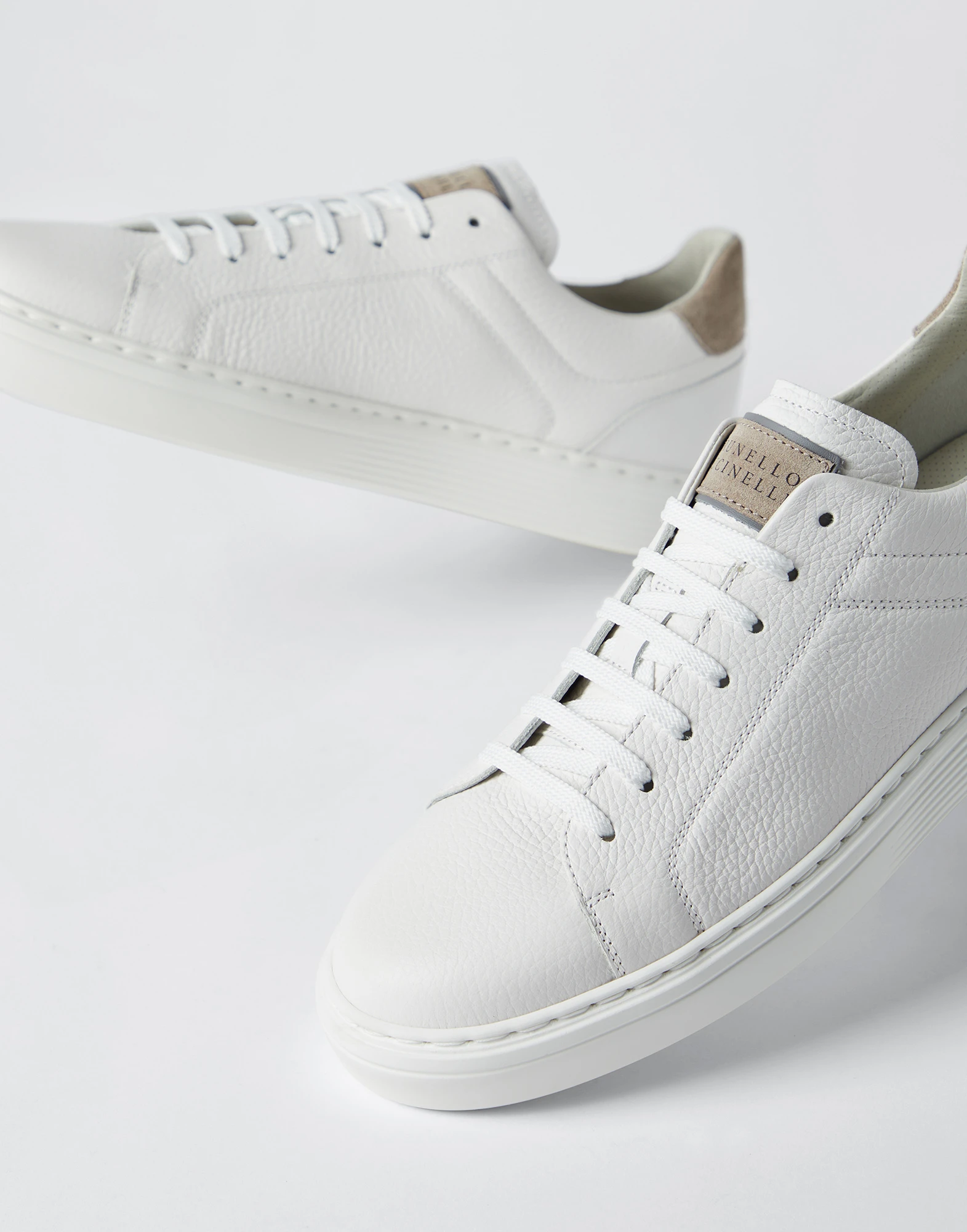 Grained calfskin sneakers
