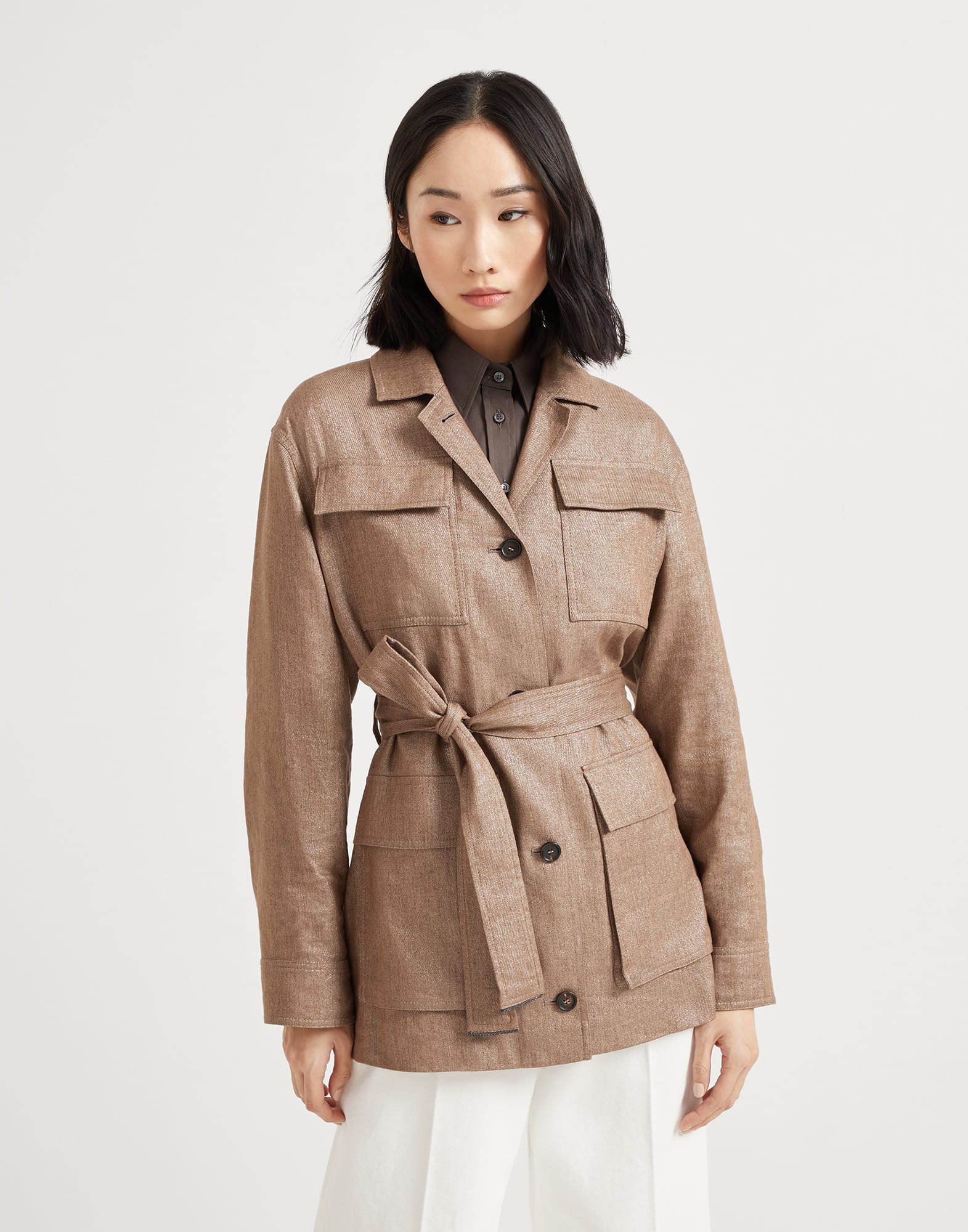 Sparkling twill Safari jacket
