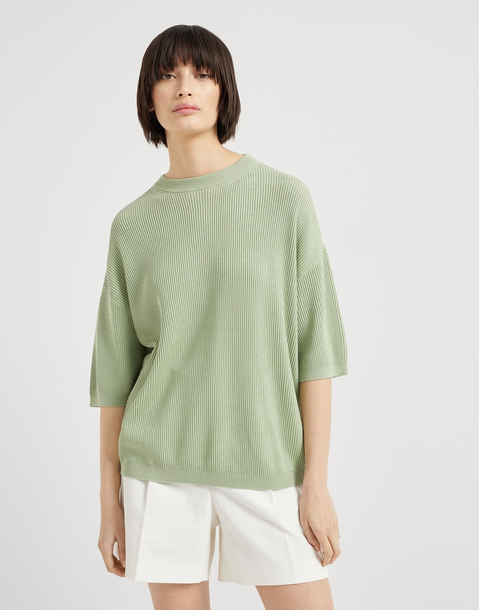 English Rib knit sweater