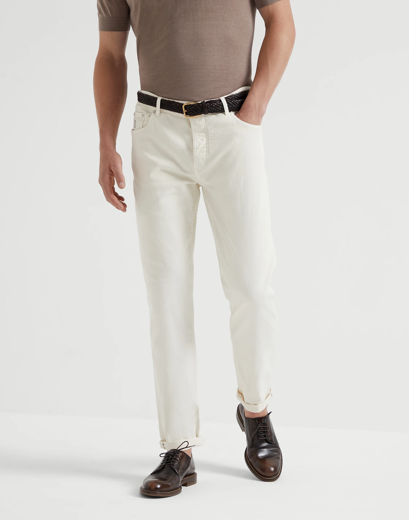 Comfort denim trousers