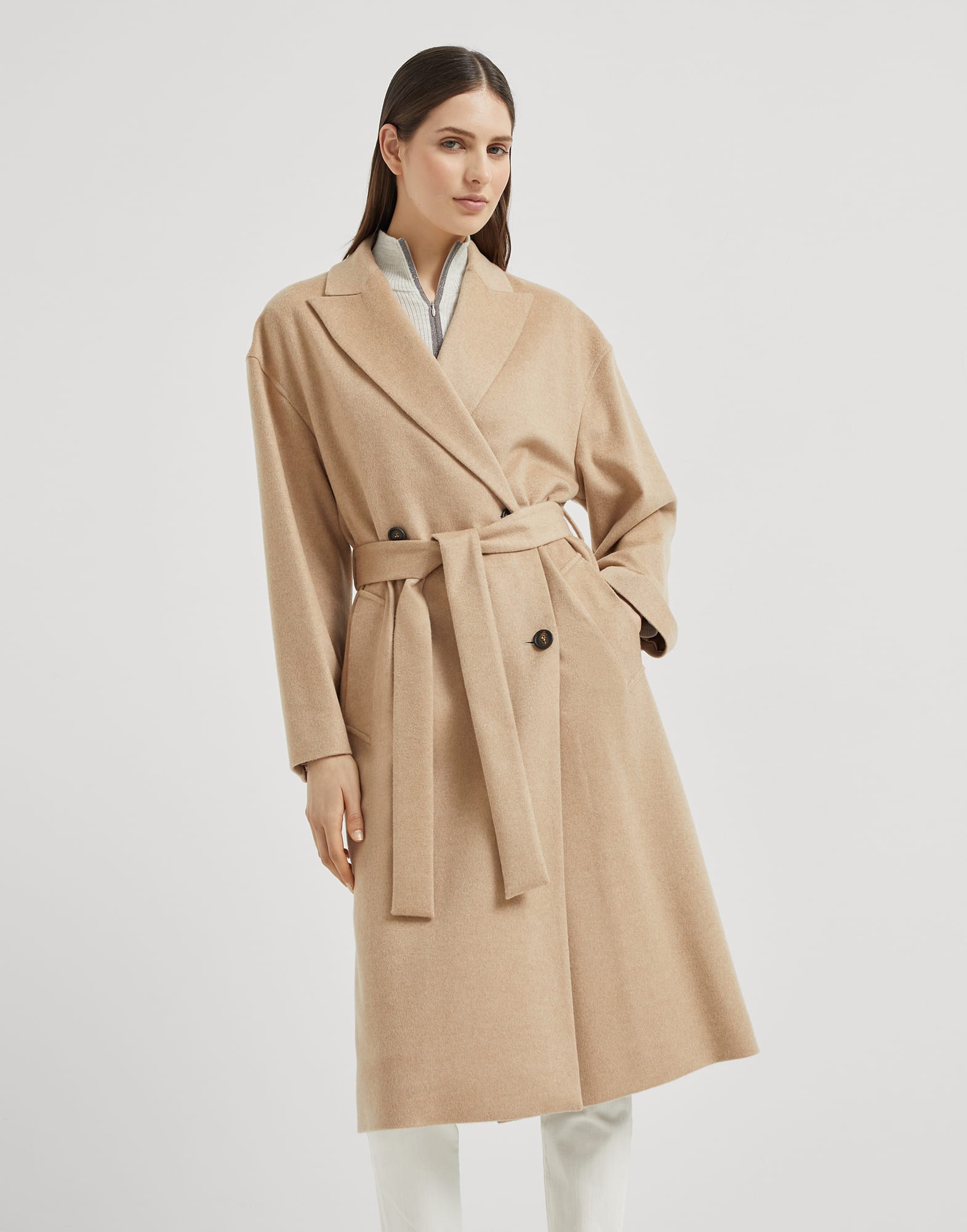 Cashmere and vicu?a coat
