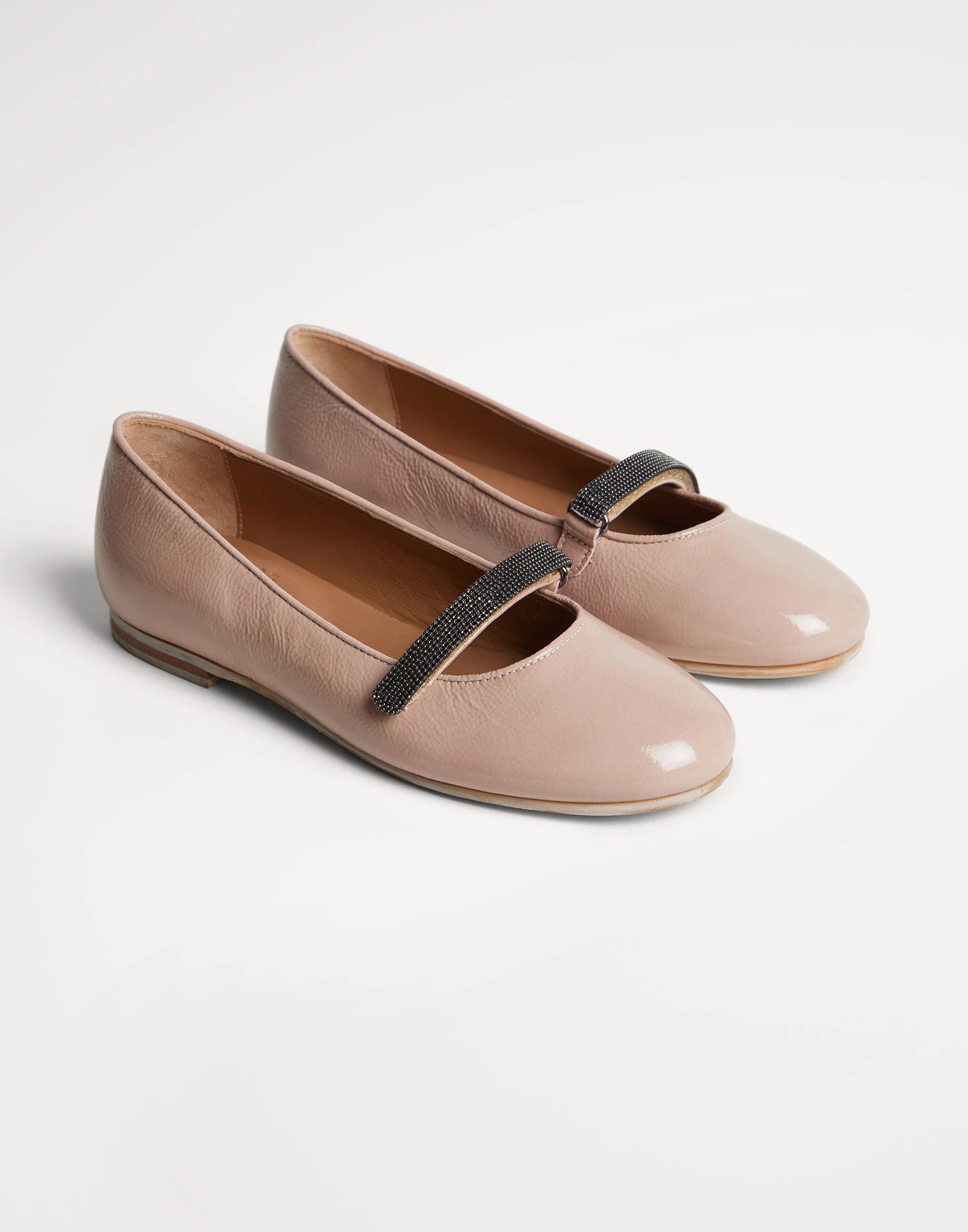 Leather flats