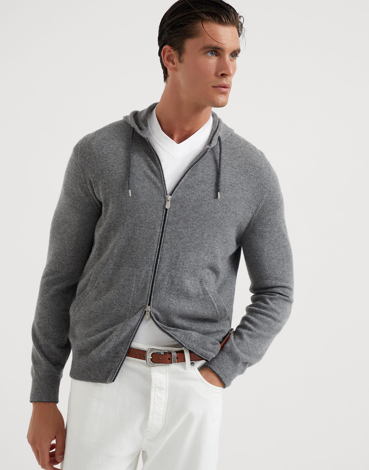 Sweatshirt-style cardigan
